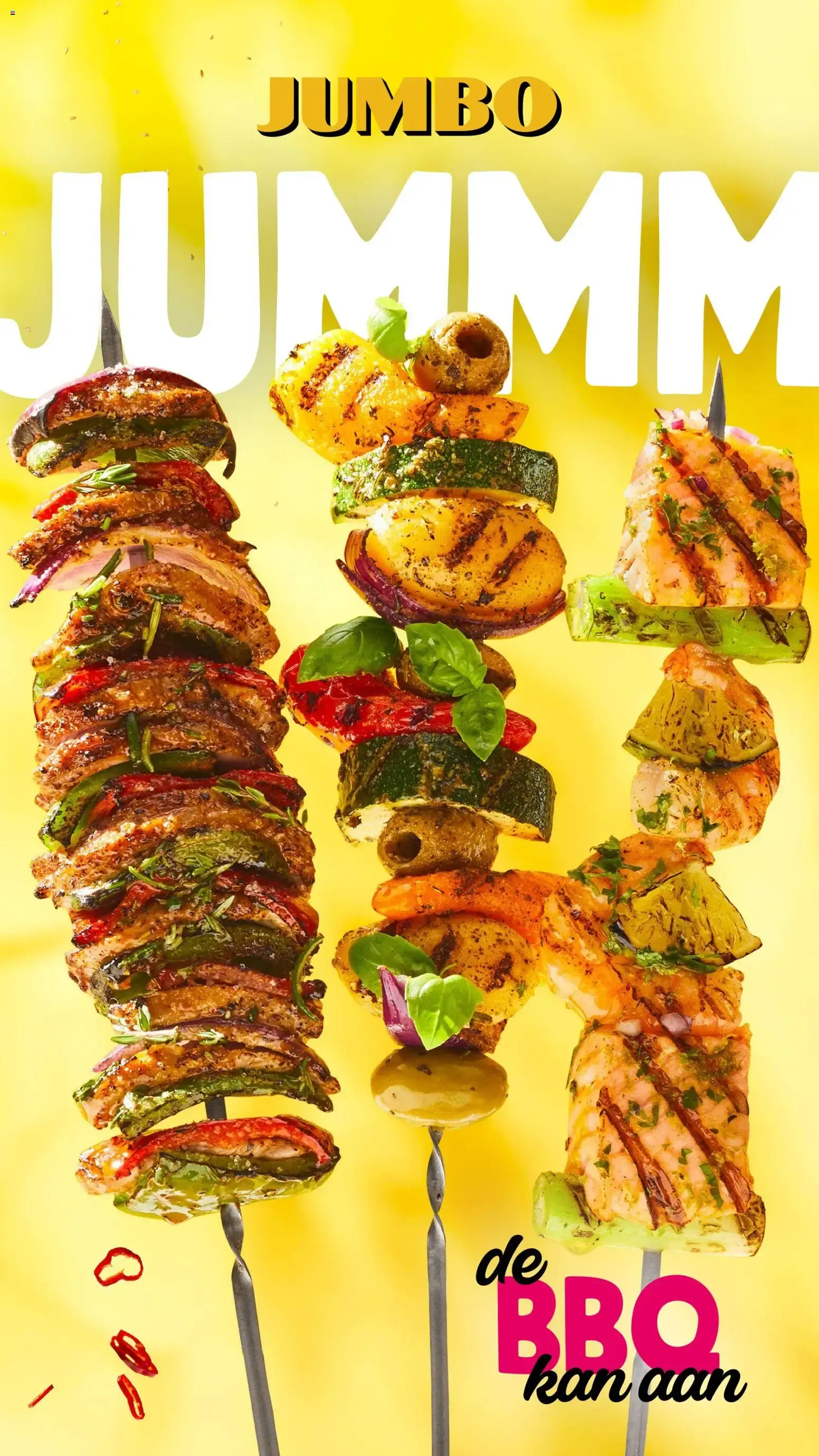 Jumbo JUMMM! De BBQ kan aan van 5 mei tot 30 september 2026 - Folder pagina 1