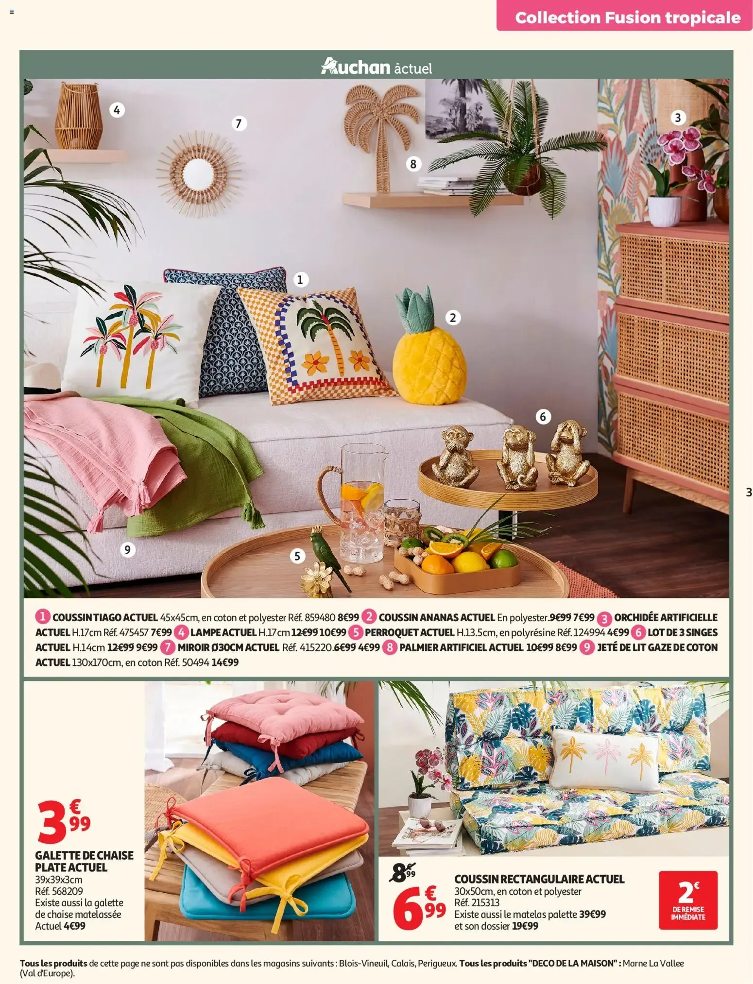 Auchan Linge de maison & déco à partir du 02/06/2026 - promo en ligne du 2 juin au 14 juin 2026 - Catalogue page 3