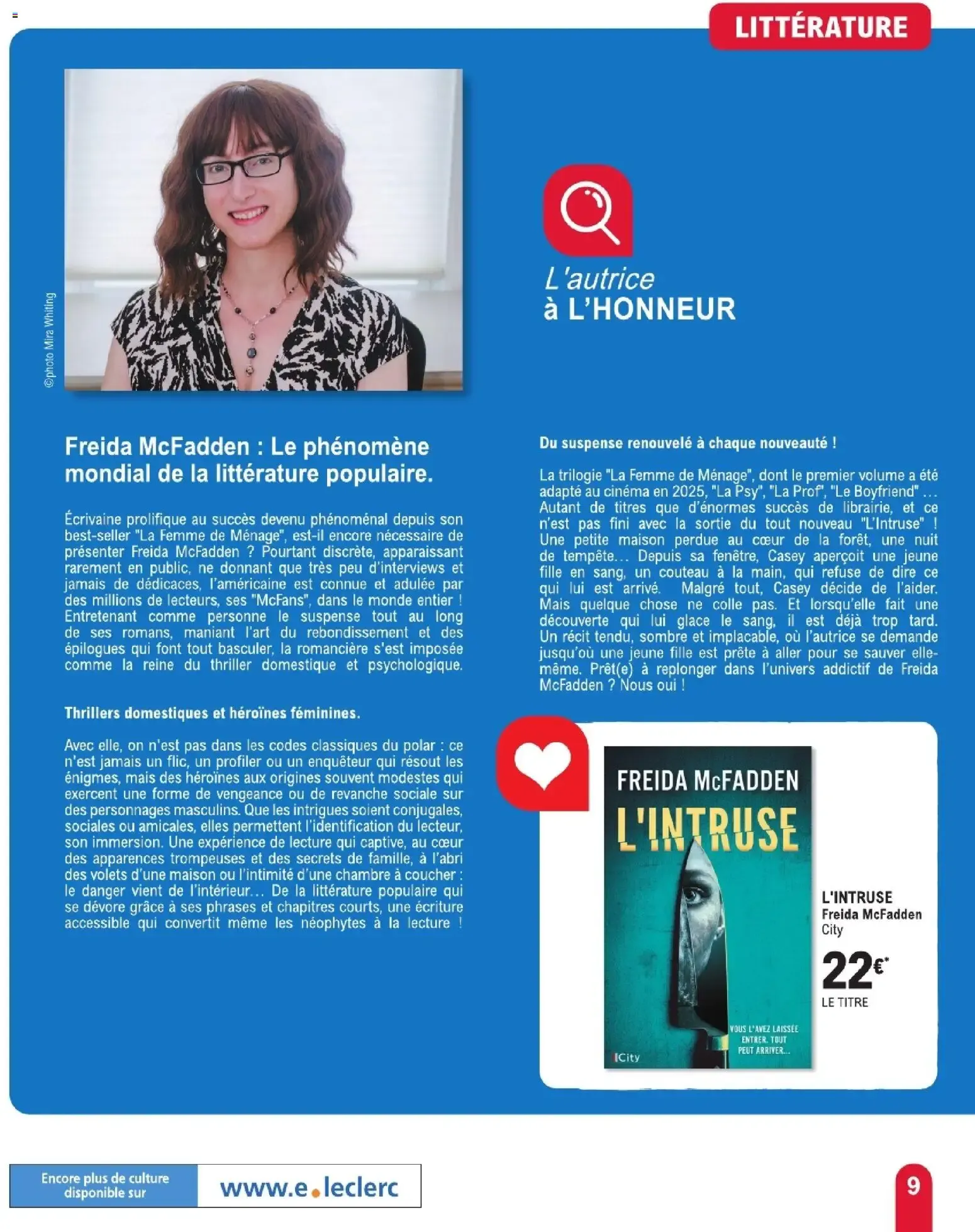 CULTURISSIMO du 9 juin au 27 juin 2026 - Catalogue page 9