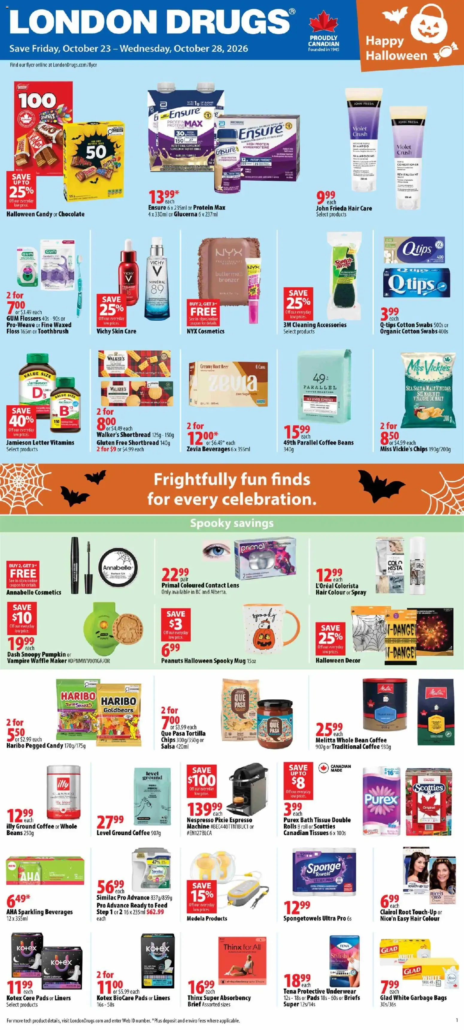London Drugs weekly flyer / circulaire from Oct 23, 2026 > weekly specials & deals from October 23 to October 28 2026 - flyer page 1
