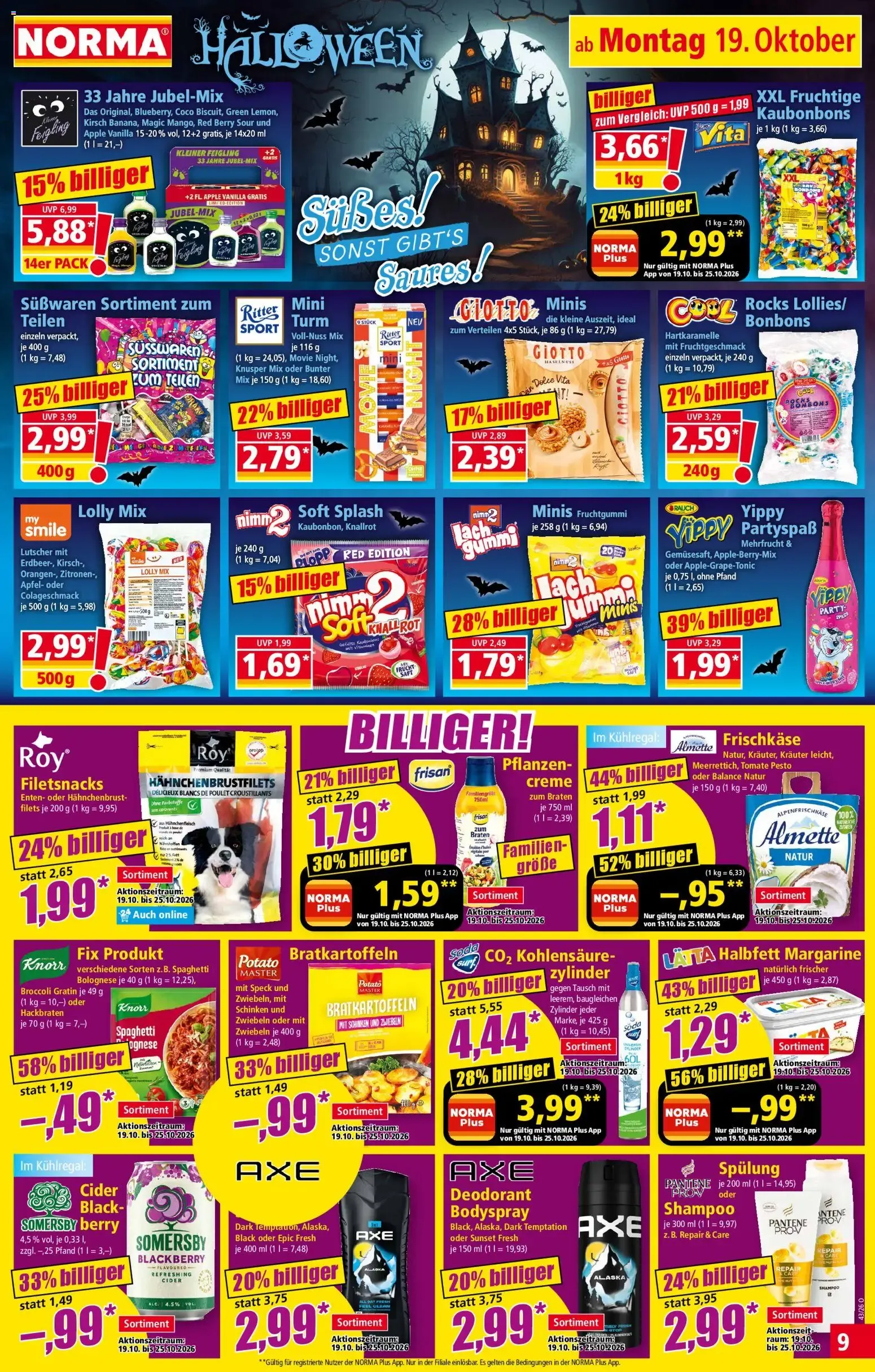 NORMA Mehr fürs Geld. von 19. Oktober bis 24. Oktober 2026 - Prospekt seite 9