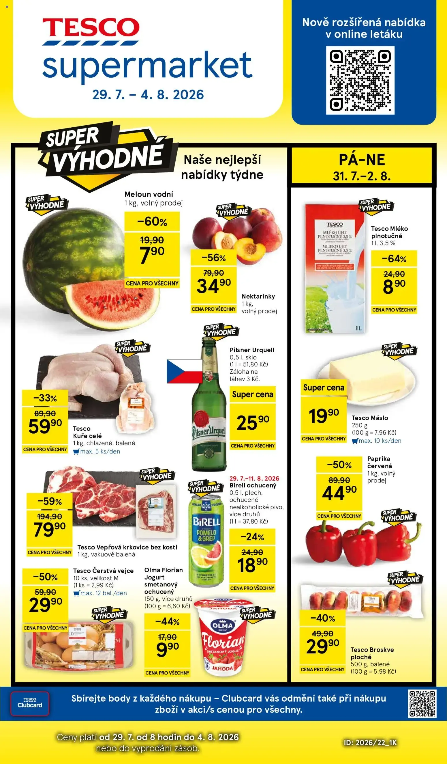 Tesco leták na tento + příští týden 29.07.2026 - 29. července 4. srpna 2026 - Page 1