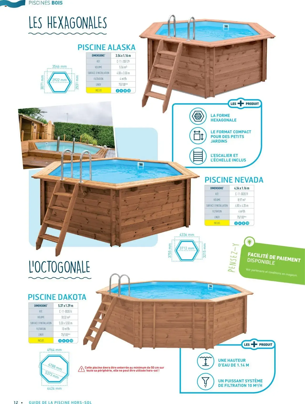 Cash Piscines Guide piscines hors-sol à partir du 01/03/2024 - promo en ligne du 1 mars au 30 septembre 2026 - Catalogue page 12