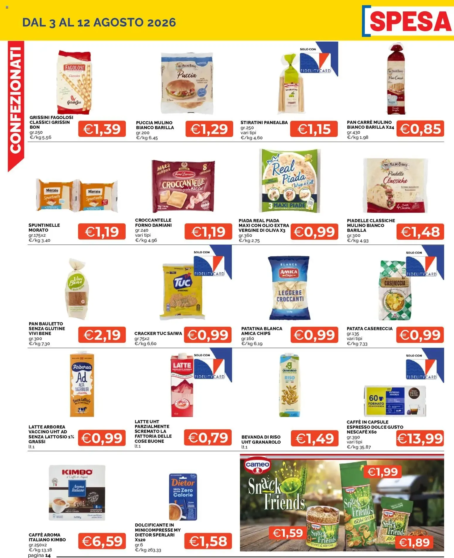 Mercatò volantino dal 03/08/2026 - online Offerte da 3 agosto a 12 agosto di 2026 - Pagina del volantino 14