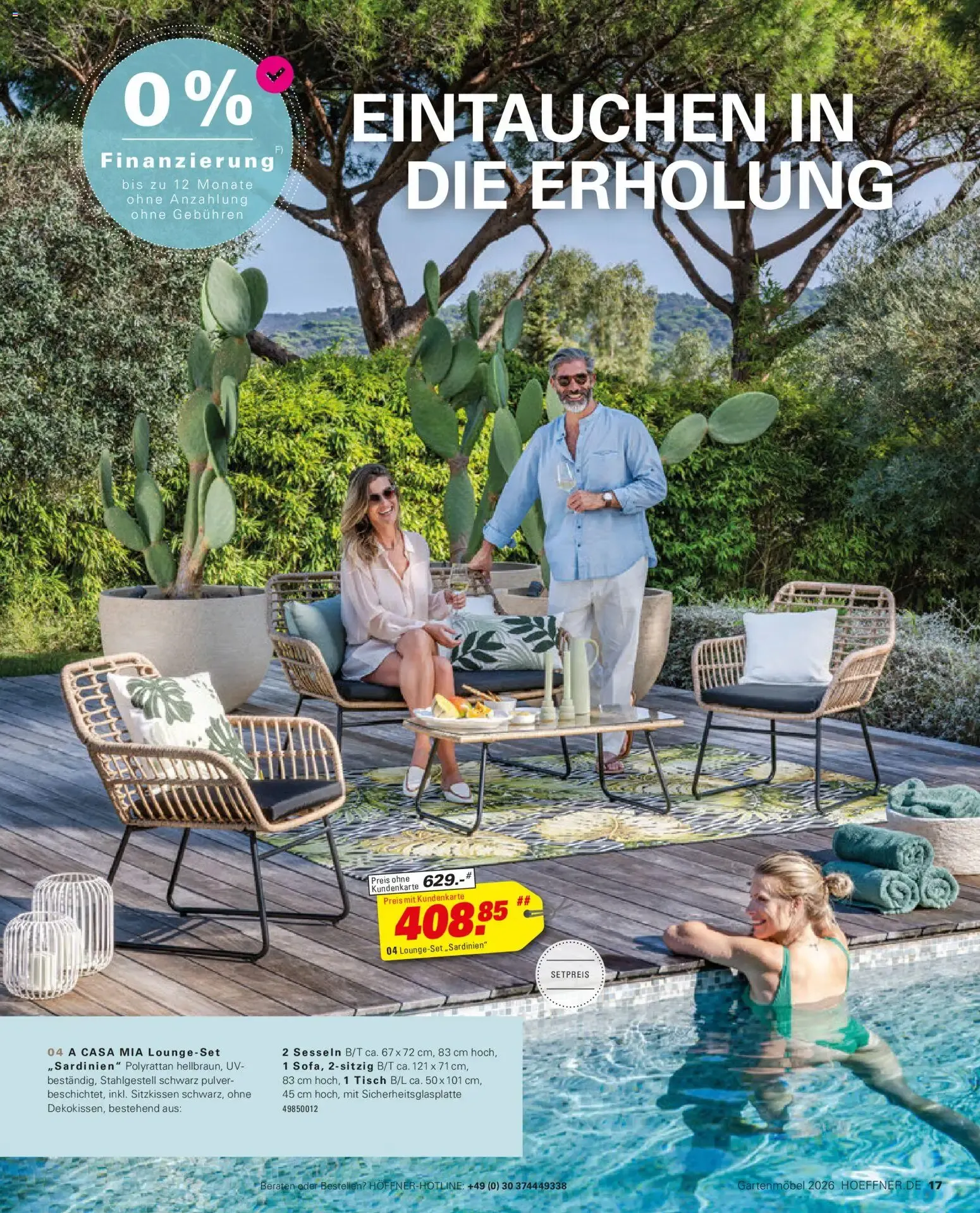 Höffner Gartenmöbel 2026 von 27. März bis 30. Juni 2026 - Prospekt seite 17