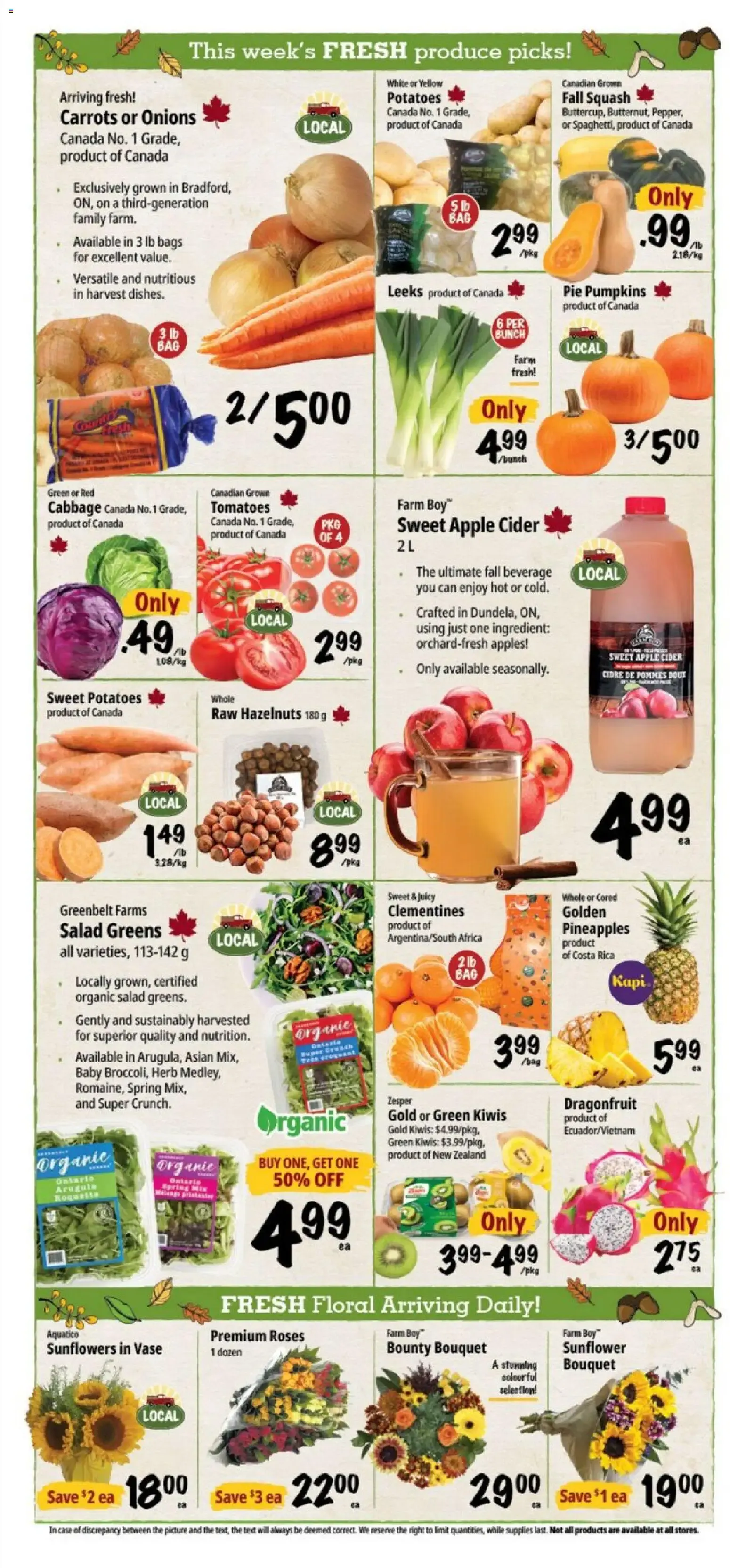 Farm Boy Harvest Table Favourites from October 8 to October 14 2026 - flyer page 4