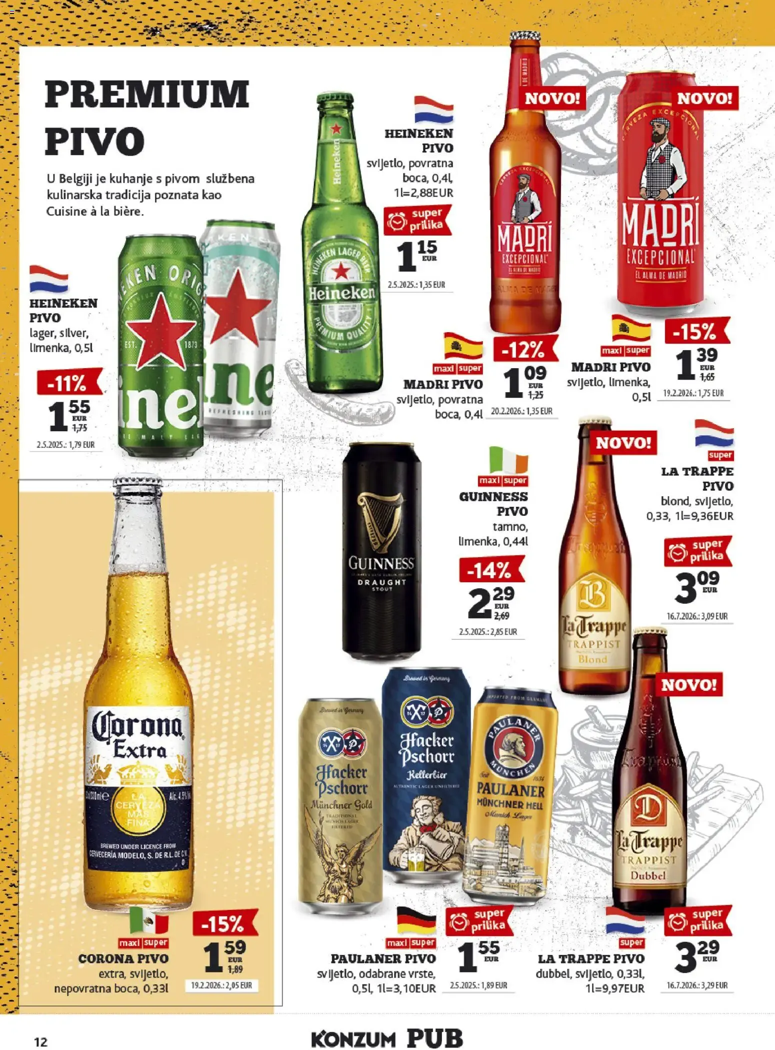 Katalog Konzum Pub: Oferta de Cervezas od 14. rujna do 27. rujna 2026. - Pregled Stranica 12
