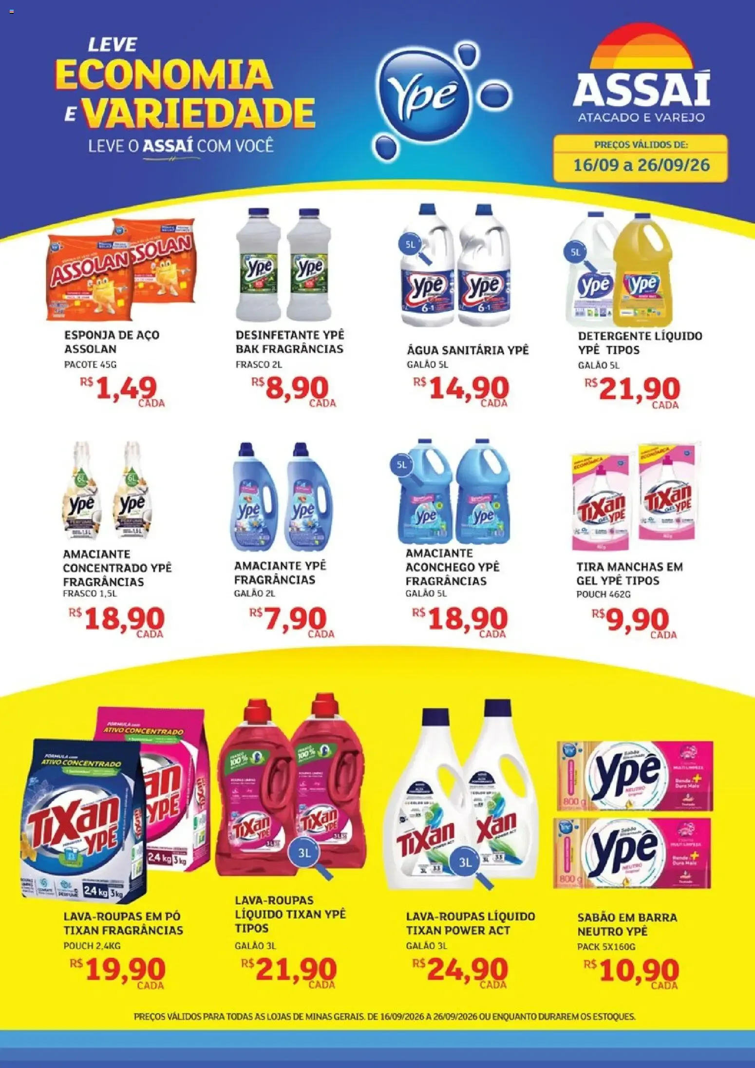 Encarte de Assaí Atacadista ofertas - MG de 16/09/2026 | Promoções Online 16 de setembro até 26 de setembro 2026 - Pagina 1