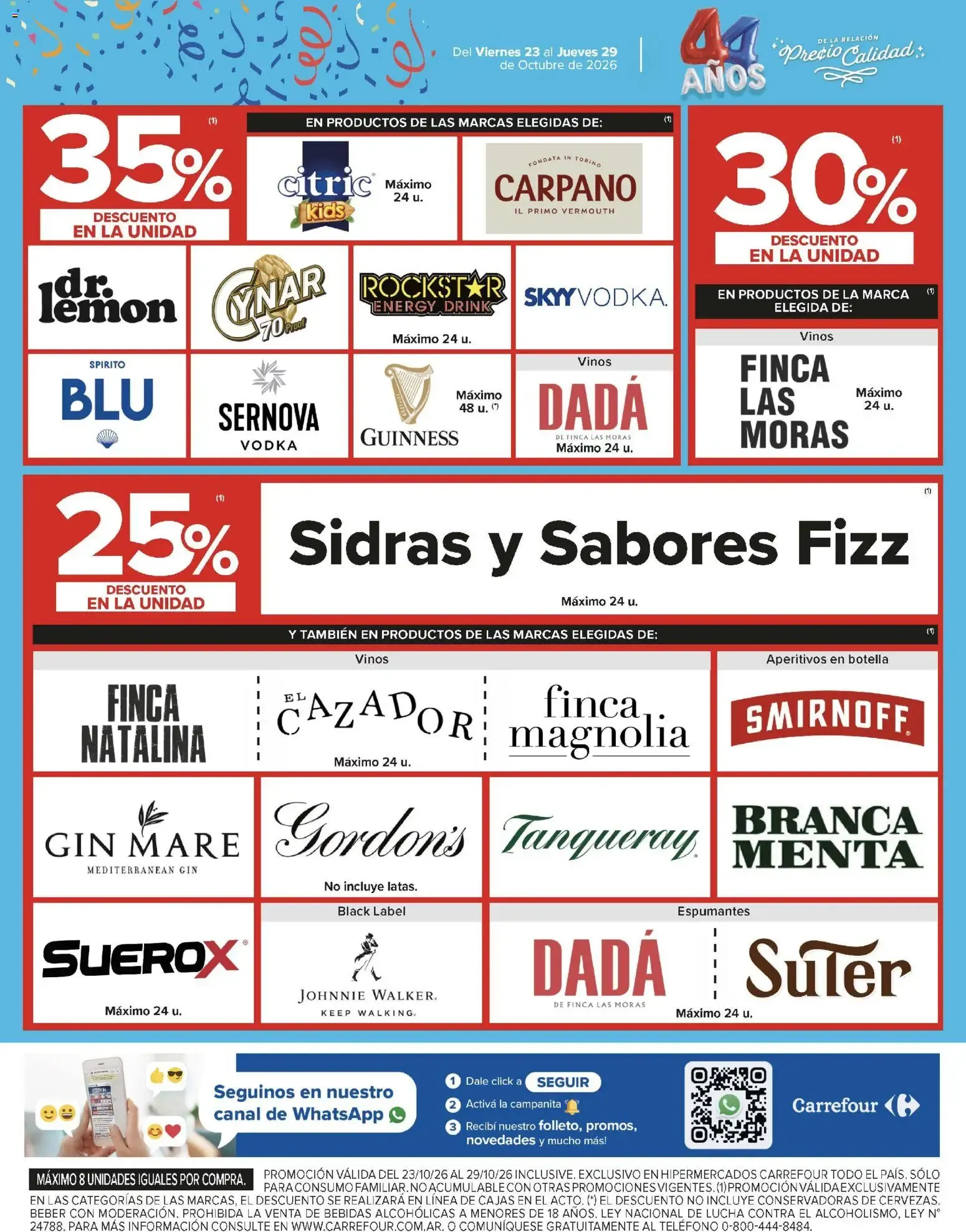 Ofertas de Carrefour: 4ta Semana de Festejos - 44 Años de Precio y Calidad 23 de octubre al 29 de octubre 2026 - Página 12 del catálogo
