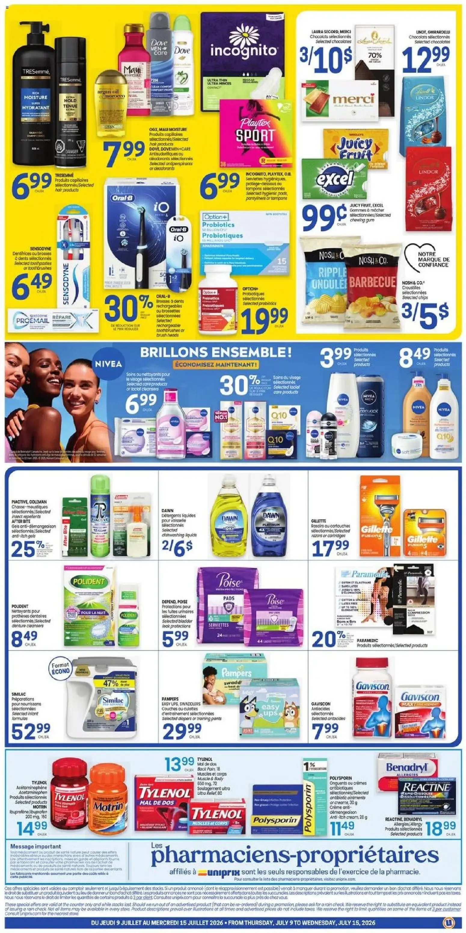 Uniprix weekly flyer / circulaire from Jul 9, 2026 > weekly specials & deals from July 9 to July 15 2026 - flyer page 2