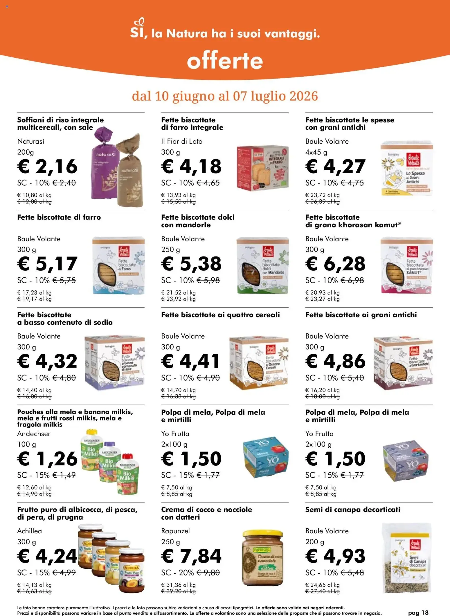 NaturaSì Offerte Giugno 2026 da 10 giugno a 7 luglio di 2026 - Pagina del volantino 18