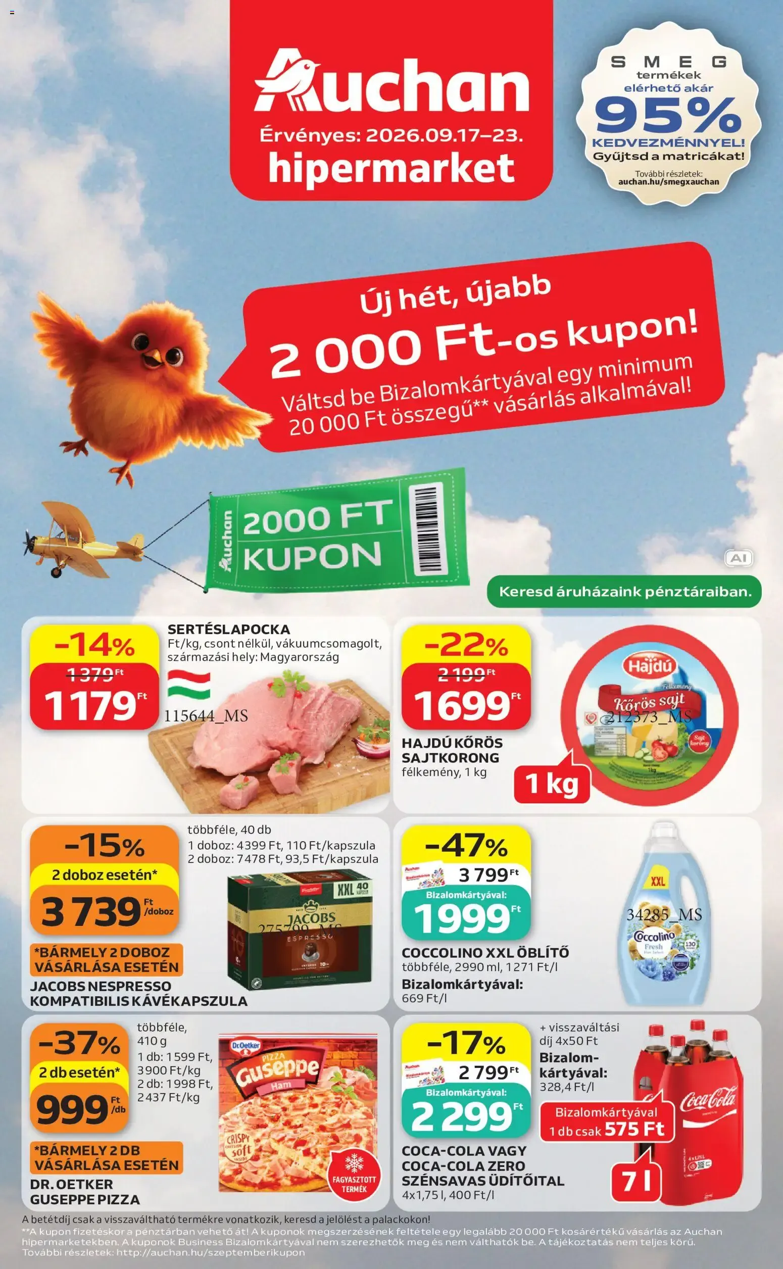 Katalógus Auchan hipermarket szeptember 17.-tól szeptember 23.-ig 2026. - Oldal 1