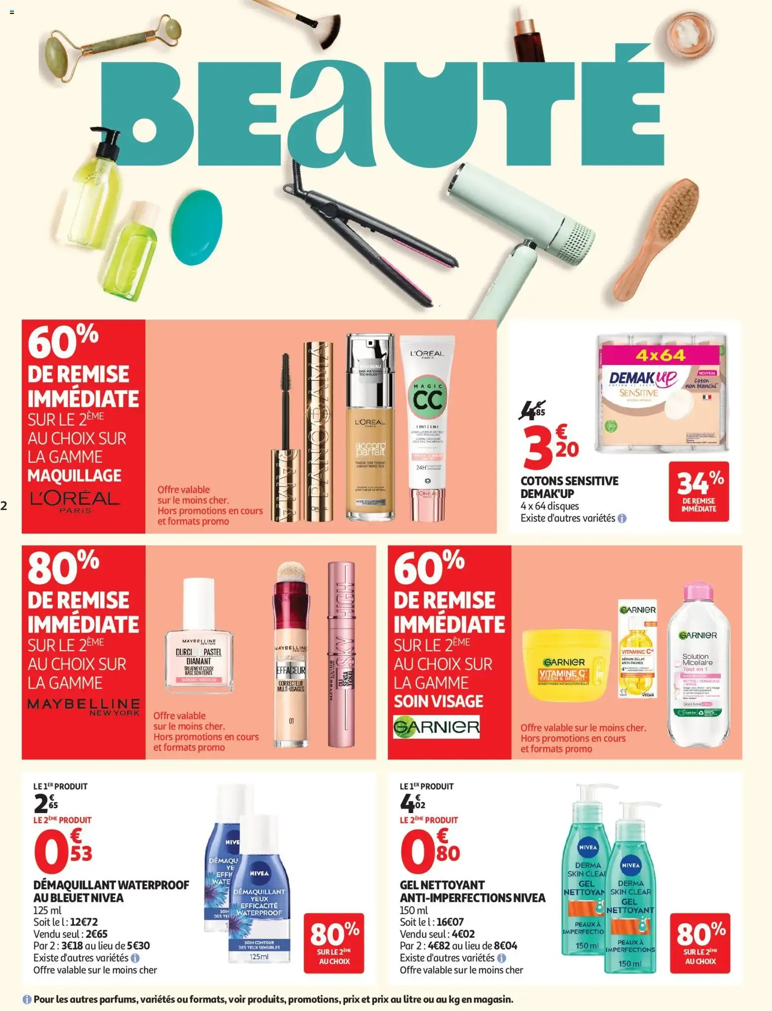 Auchan Beauté, Halles hypers à partir du 16/06/2026 - promo en ligne du 16 juin au 28 juin 2026 - Catalogue page 2
