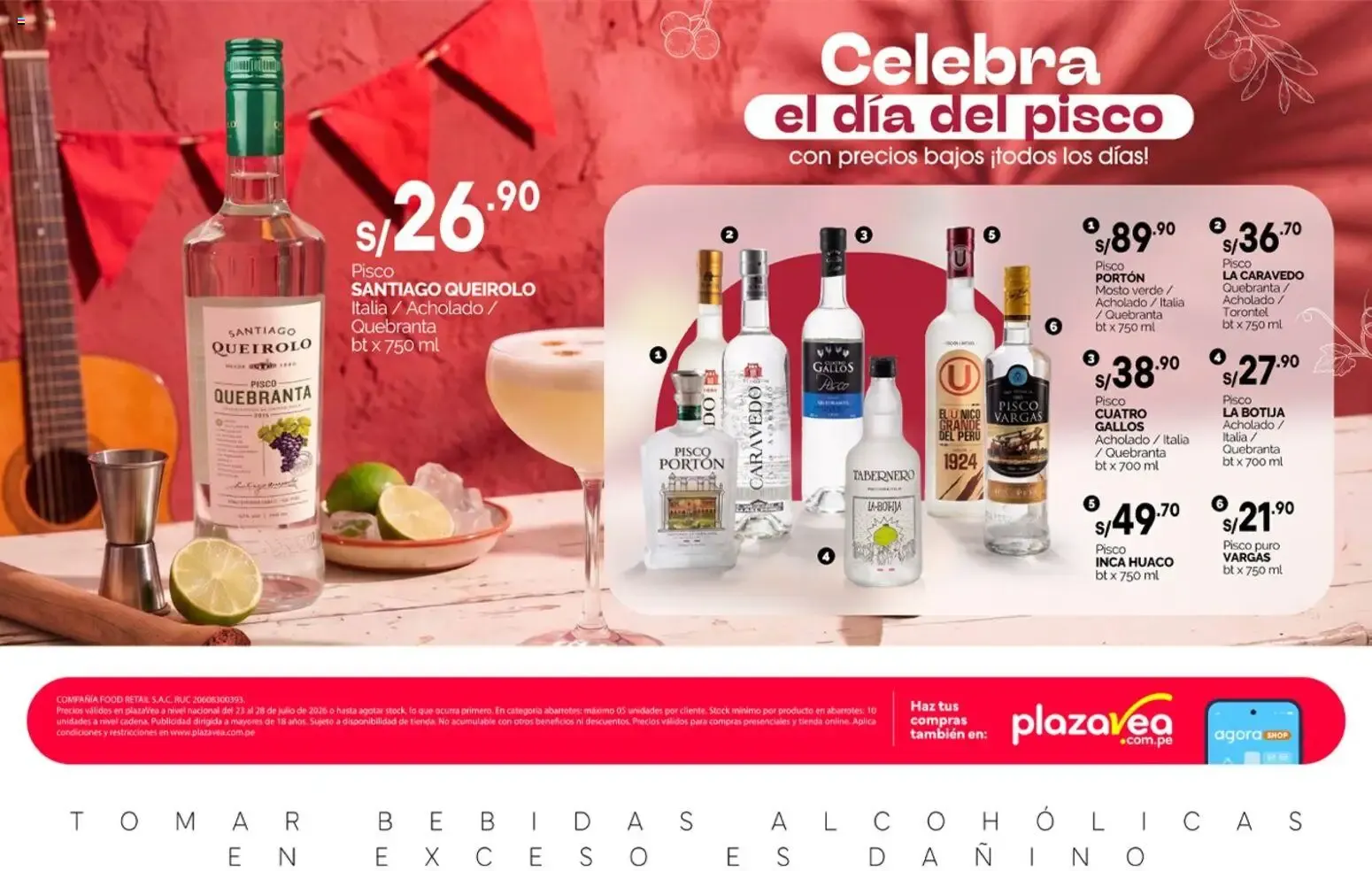 Catálogo Plaza Vea - AVISO DÍA DEL PISCO online del 23/07/2026