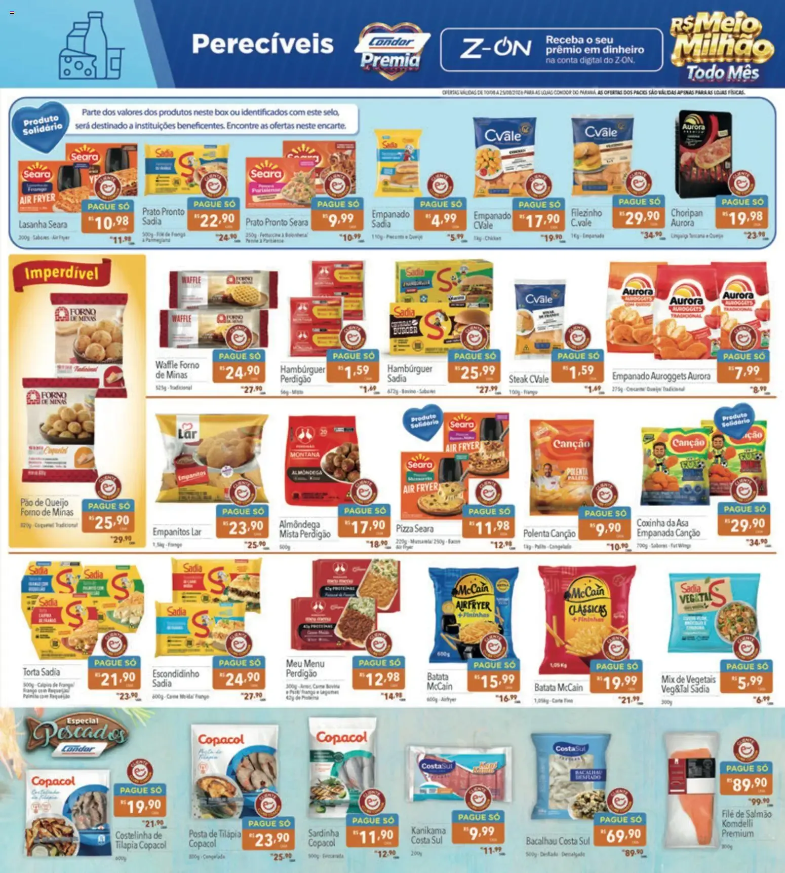 Encarte de Supermercados Condor ofertas Campanha Solidária de 10/08/2026 10 de agosto até 25 de agosto 2026 - Pagina 13