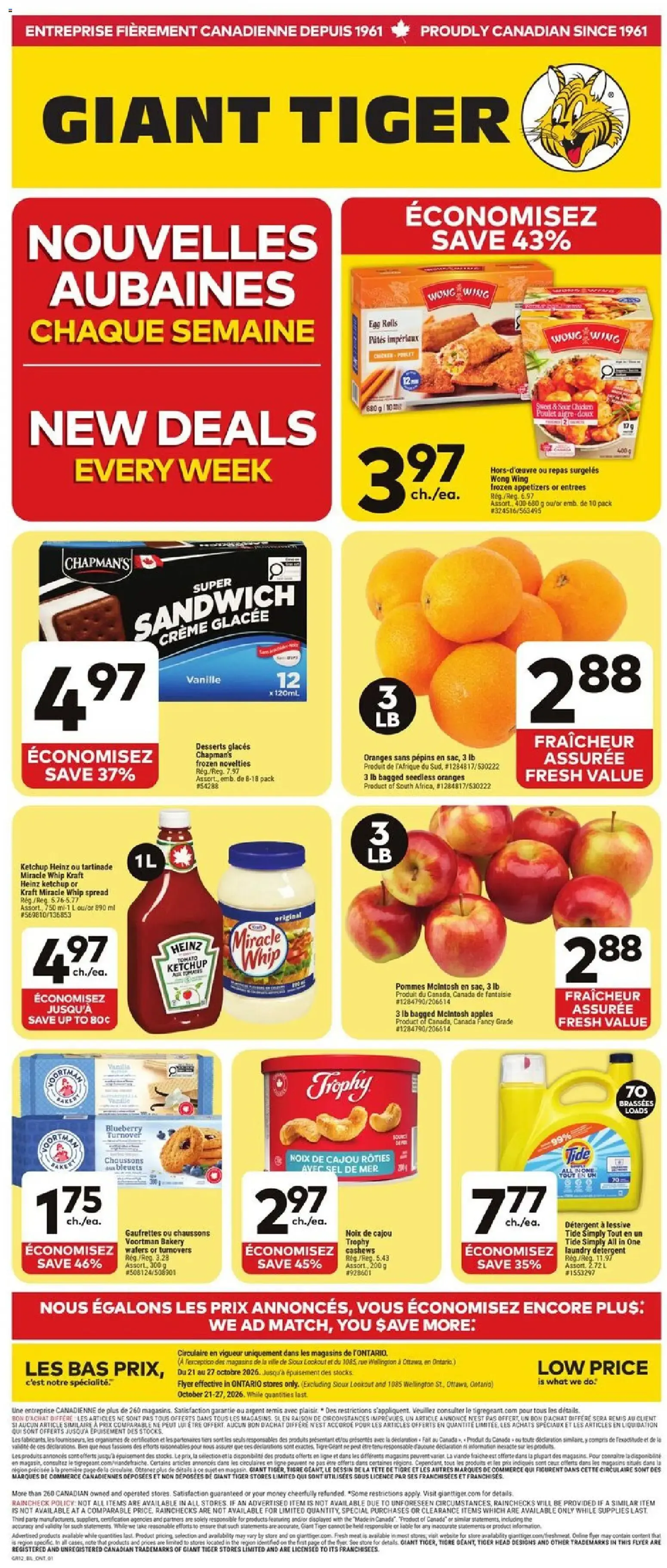 Giant Tiger Flyer | from Oct 21, 2026 | Weekly deals