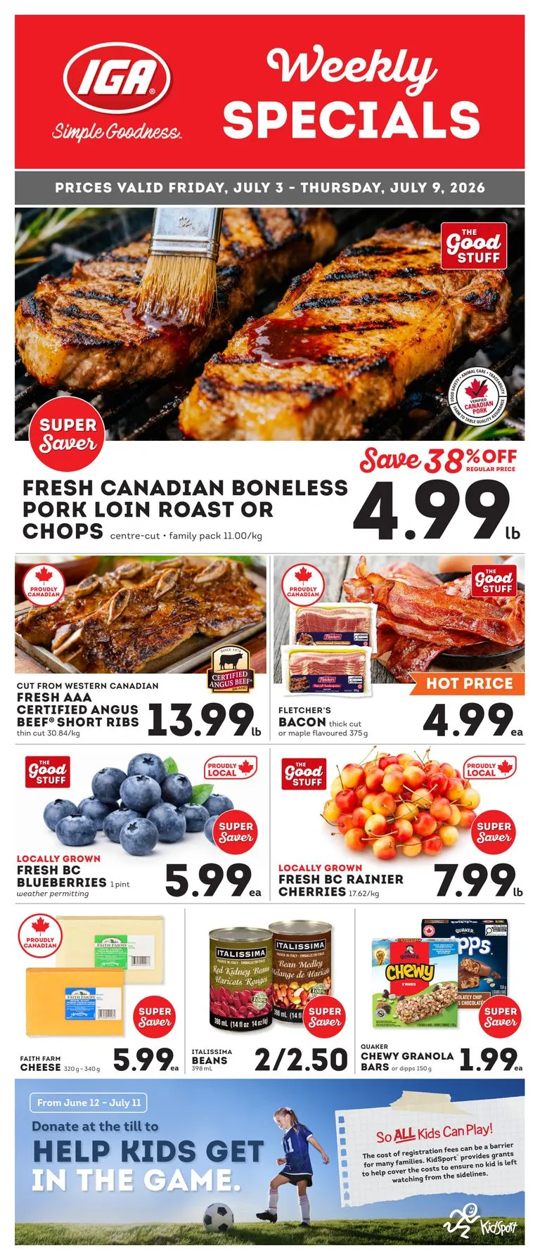 Current IGA Stores leaflet valid from Friday 07/03/2026 to Thursday 07/09/2026