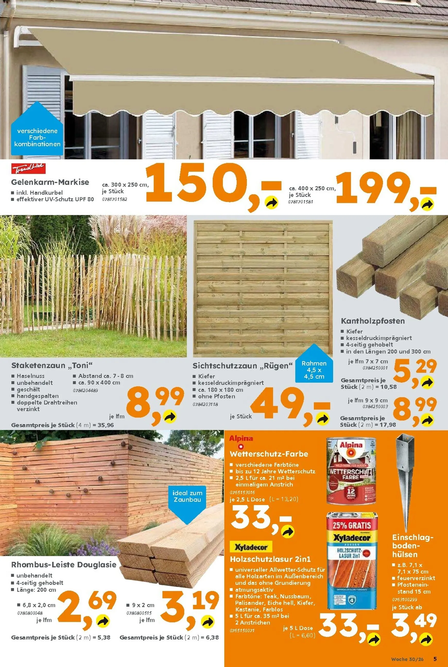 Globus Baumarkt Prospekt – von Sonntag 19.07.2026 bis Samstag 25.07.2026 von 19. Juli bis 25. Juli 2026 - Prospekt seite 5