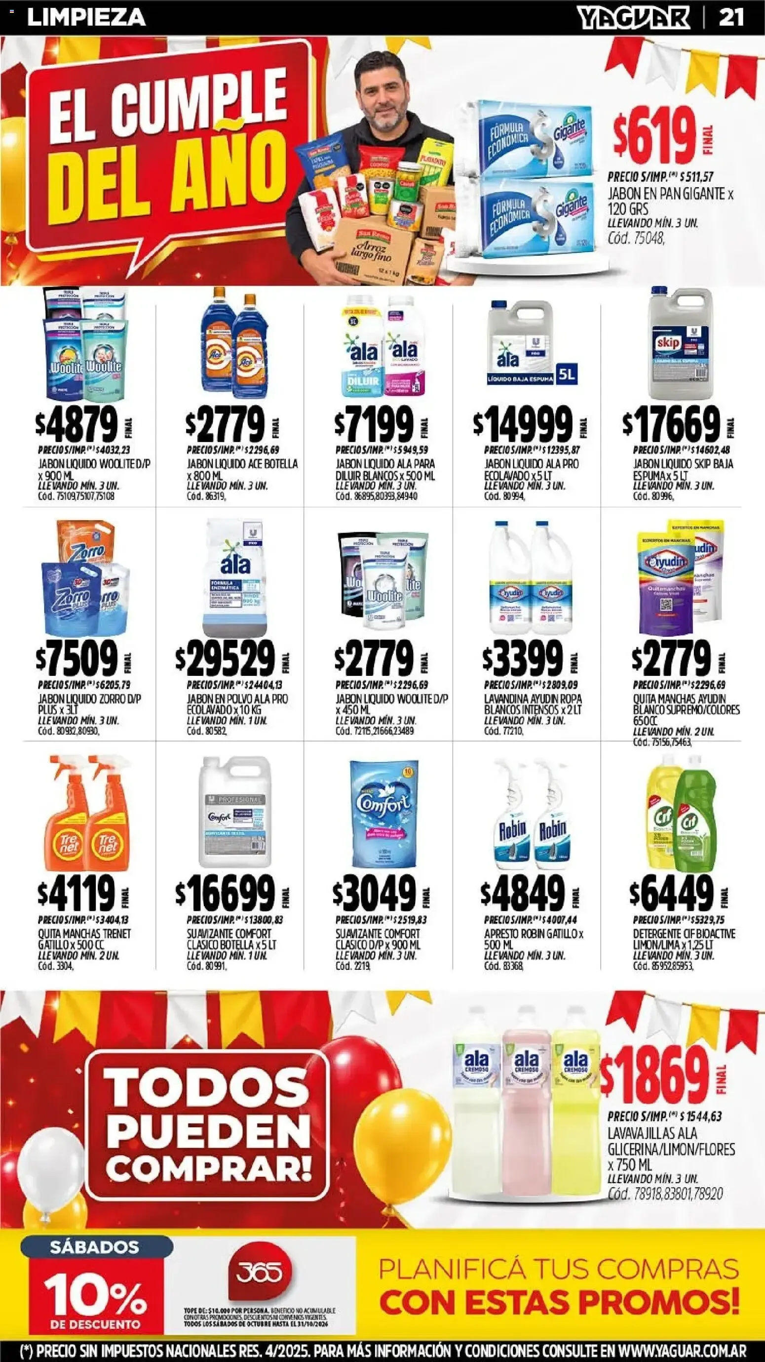 Ofertas de Yaguar - Oferta Semanal Mendoza del 05/10/2026 - 10/10/2026 5 de octubre al 10 de octubre 2026 - Página 18 del catálogo