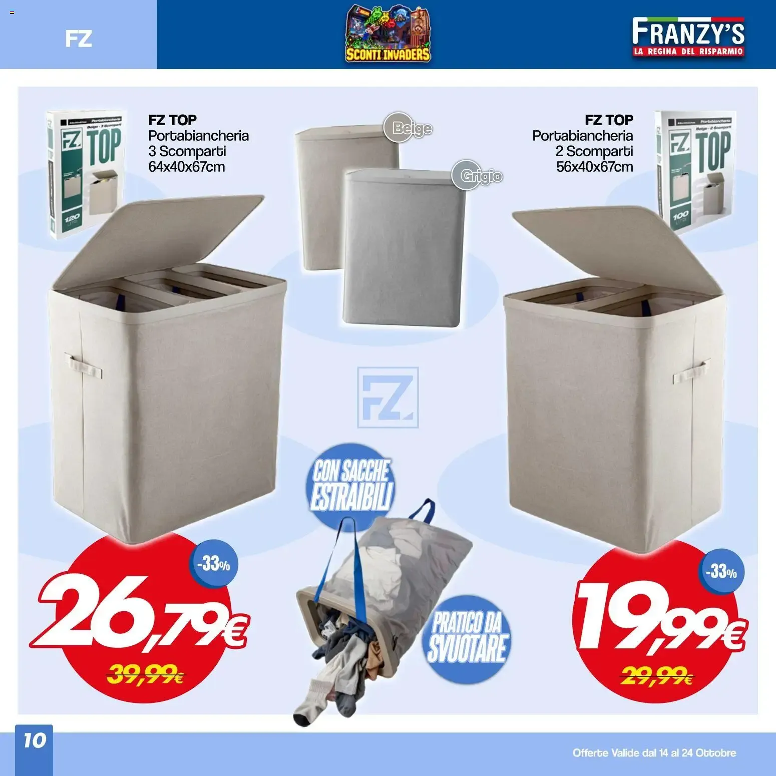 FRANZY'S LA REGINA DEL RISPARMIO da 14 ottobre a 24 ottobre di 2026 - Pagina del volantino 10
