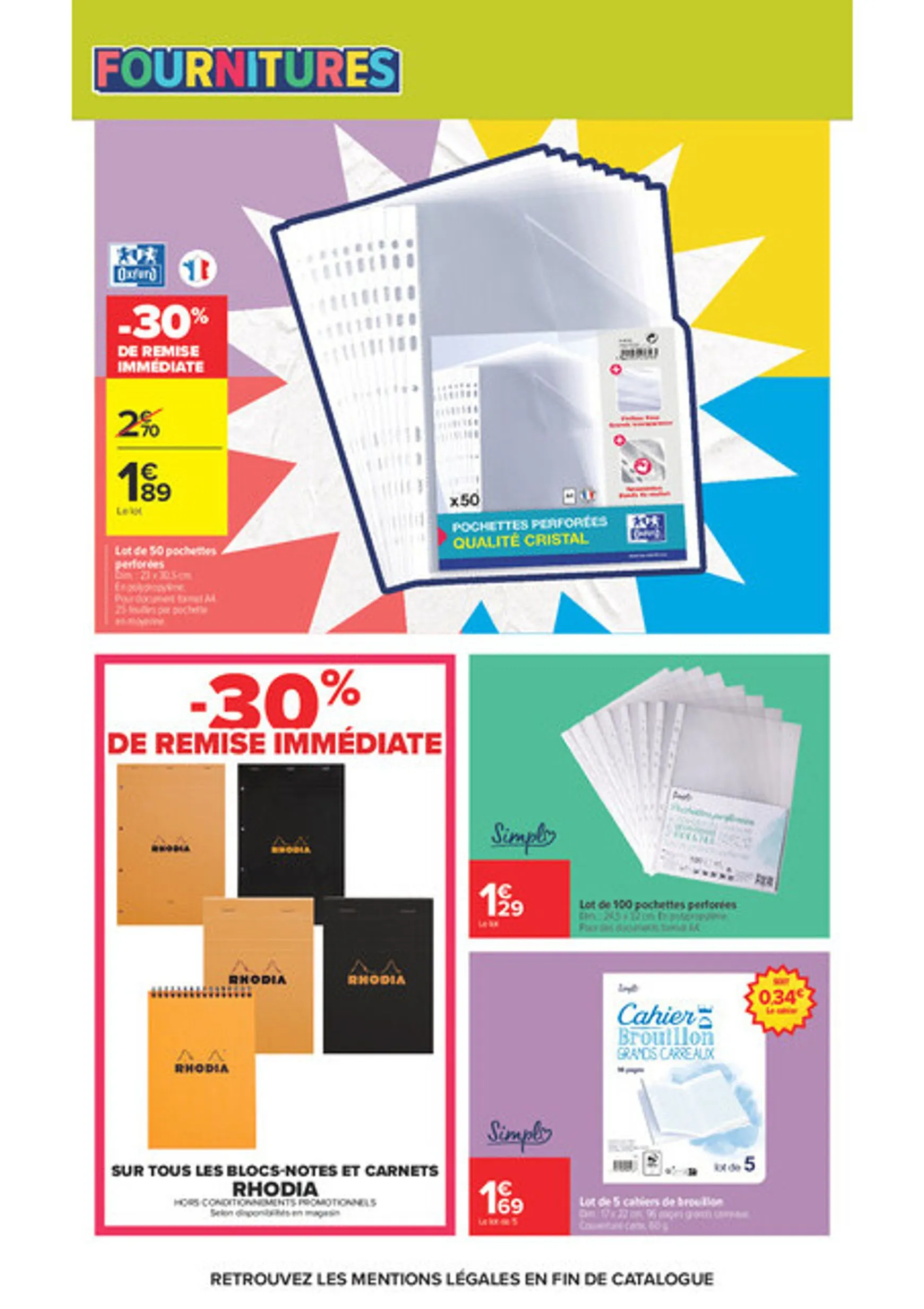 Current Carrefour Market - Rentrée des Classes leaflet valid from du mardi 11/08/2026 to du dimanche 30/08/2026 du 11 août au 30 août 2026 - Catalogue page 15
