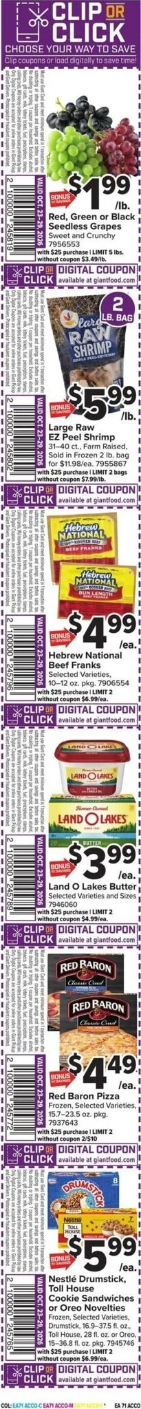 Weekly promotion Current Giant leaflet valid from Friday 10/23/2026 to Thursday 10/29/2026 spanning from October 23 to October 29 2026 - Page 2 for Catalogue 365