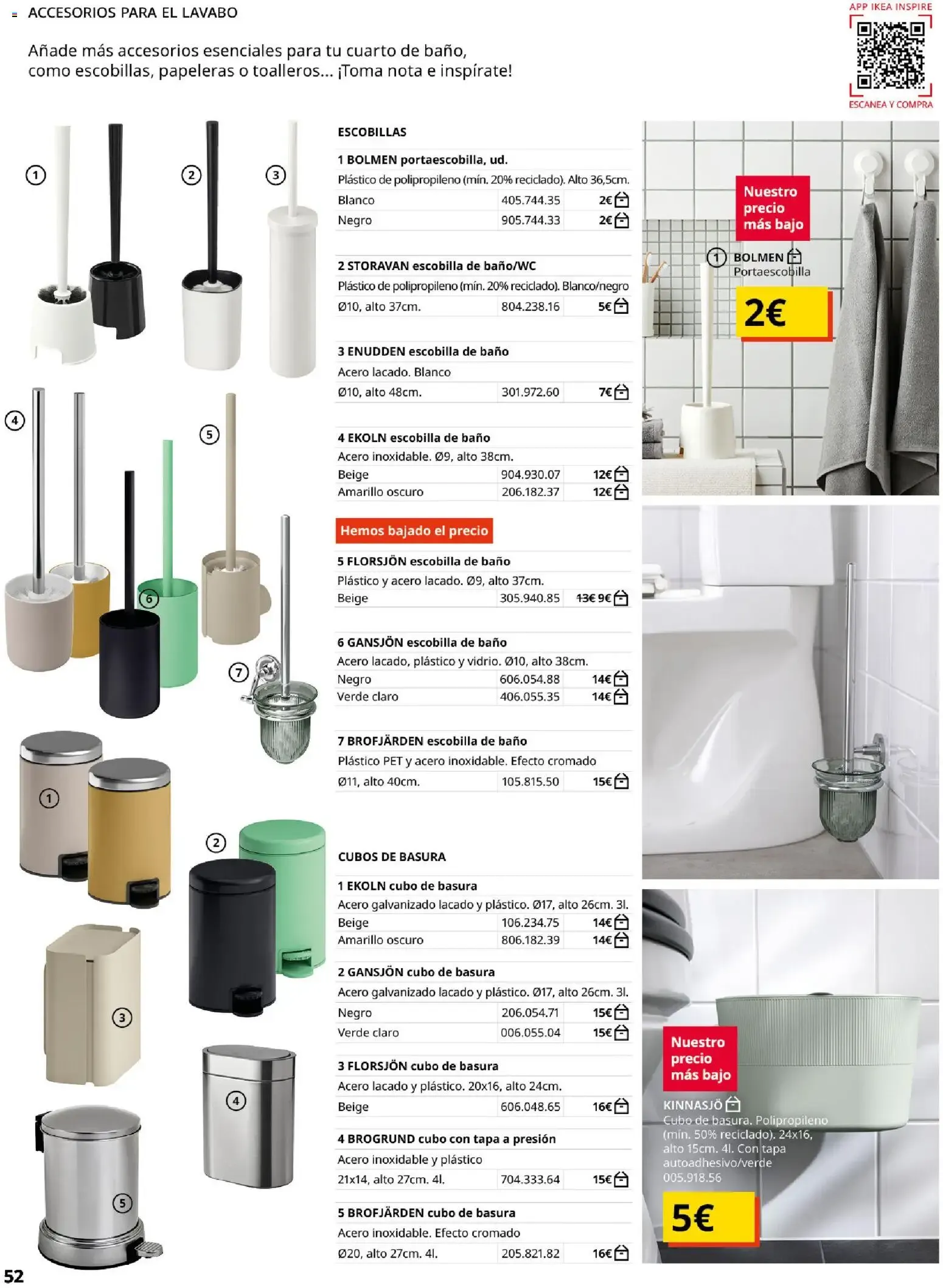 Catálogo de GUÍA DE COMPRA Muebles para el baño 1 de septiembre al 31 de enero 2027 - Página 52