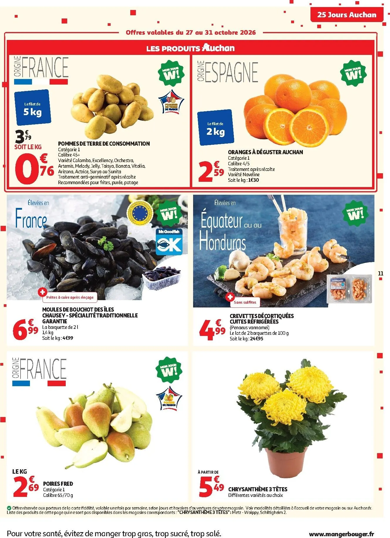 Current Auchan supermarché - 25 jours leaflet valid from du mardi 27/10/2026 to du samedi 31/10/2026 du 27 octobre au 31 octobre 2026 - Catalogue page 11