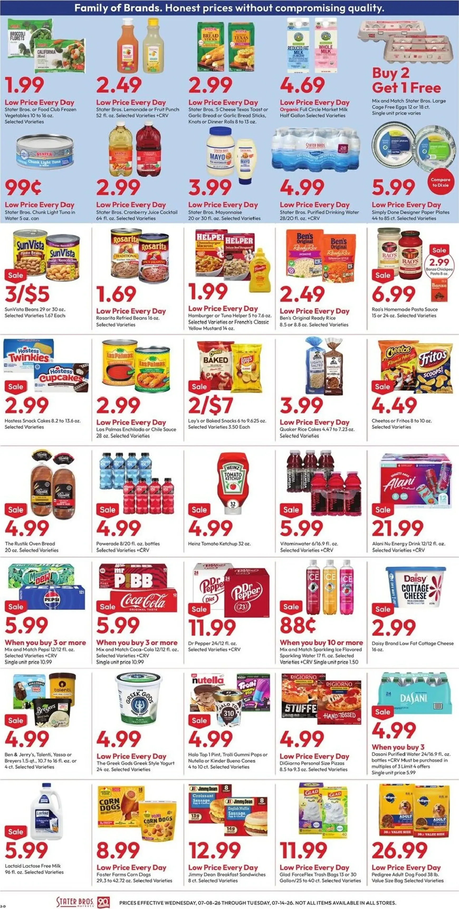 Weekly ad Current Stater Bros. leaflet valid from Wednesday 07/08/2026 to Tuesday 07/14/2026 from July 8 to July 14 2026 - Page 2