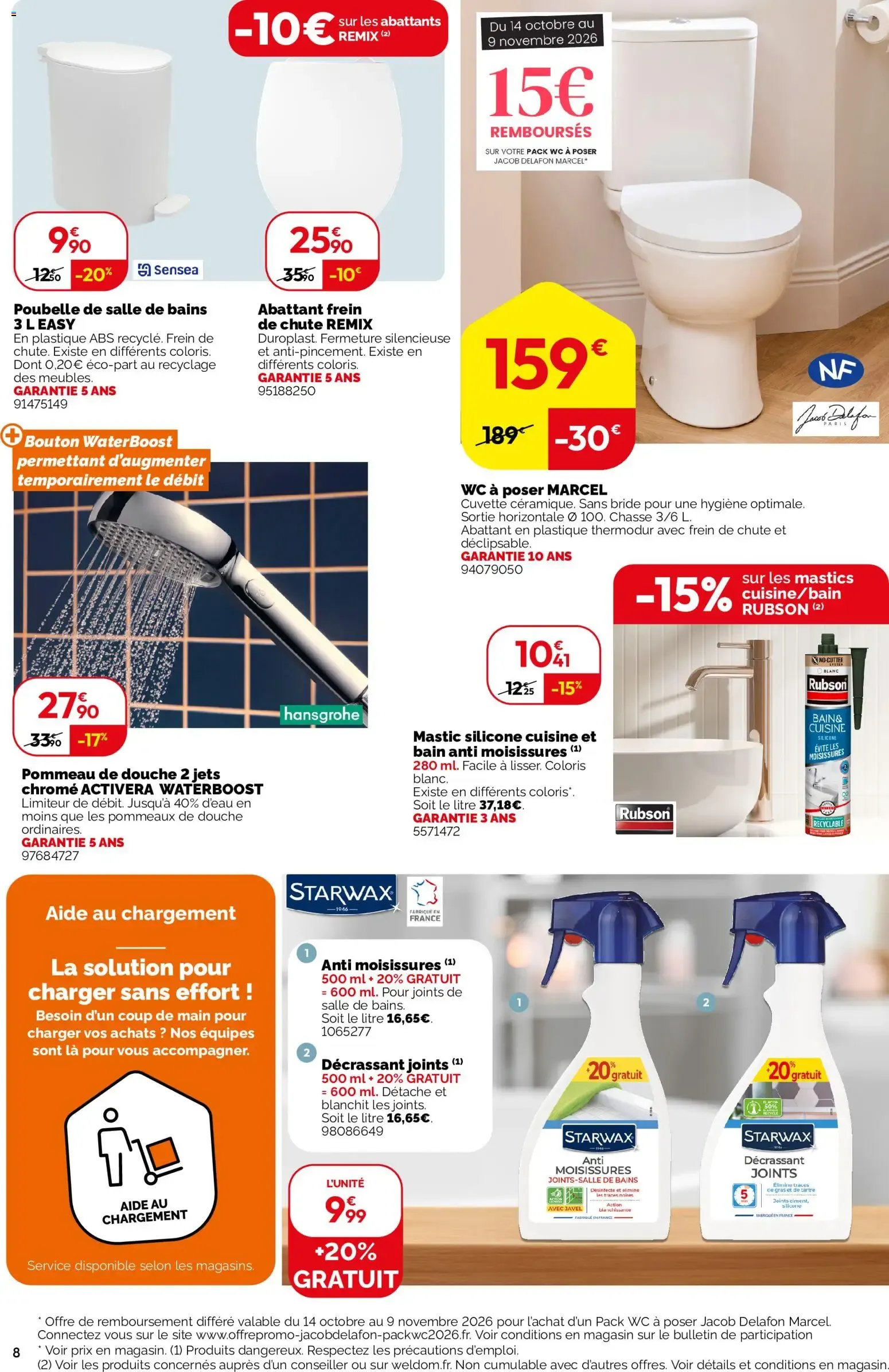 Weldom - La foire de l'habitat du 14 octobre au 9 novembre 2026 - Catalogue page 8