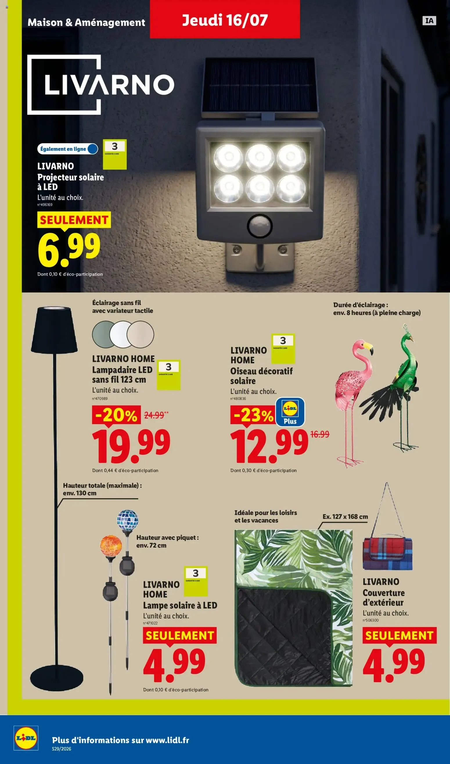 Lidl - L'Été Imbattable du 16 juillet au 22 juillet 2026 - Catalogue page 30