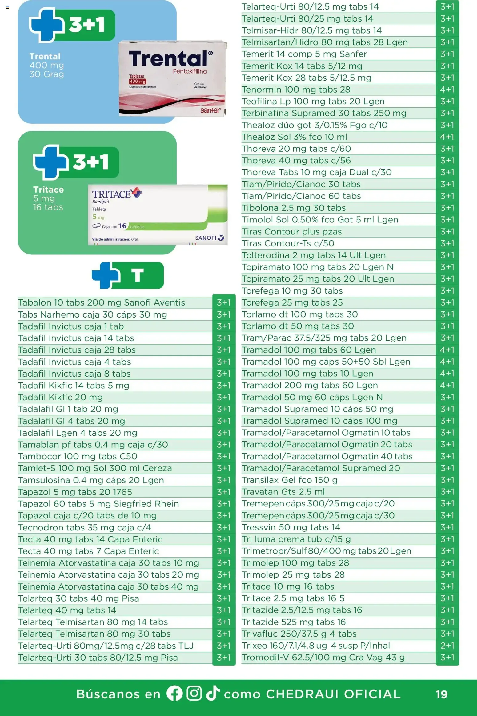 Catálogo de Chedraui folleto Plan de farmacia (01/07/2026 - 30/09/2026) - catálogo en línea 1 de julio al 30 de septiembre 2026 - Pagina 19