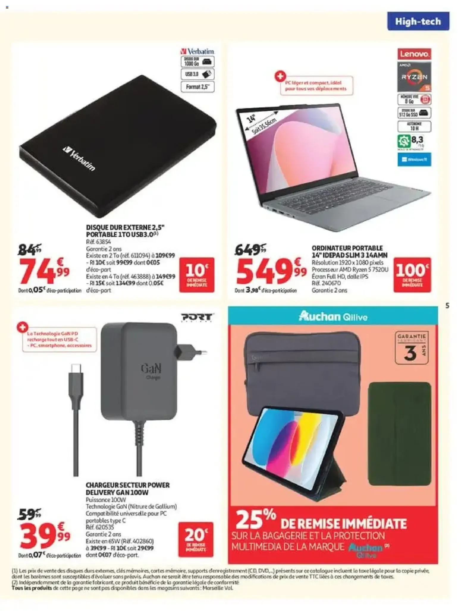 Auchan - Promos rentrée étudiants à partir du 18/08/2026 - promo en ligne du 18 août au 6 septembre 2026 - Catalogue page 5