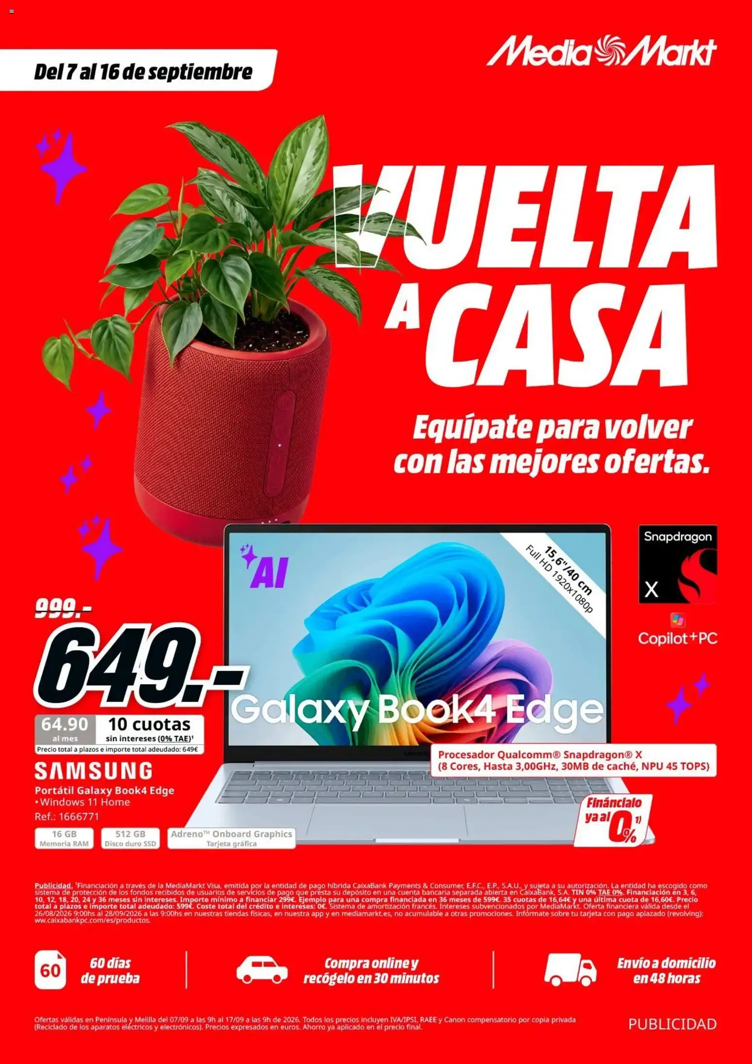 Catálogo de VUELTA A CASA Equípate para volver con las mejores ofertas. 7 de septiembre al 17 de septiembre 2026 - Página 1