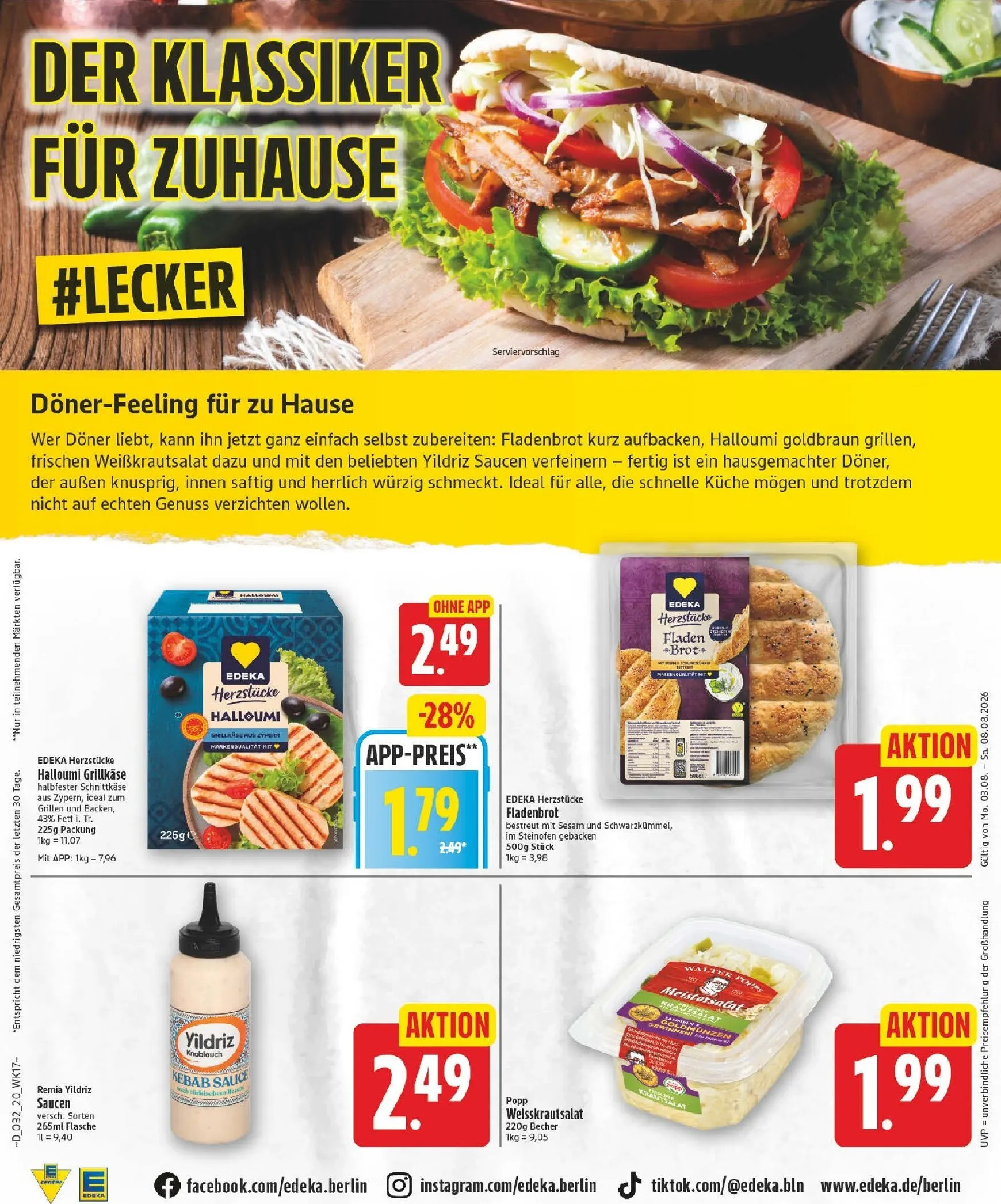 Edeka Prospekt nächste Woche – von Montag 03.08.2026 bis Samstag 08.08.2026 von 3. August bis 8. August 2026 - Prospekt seite 20