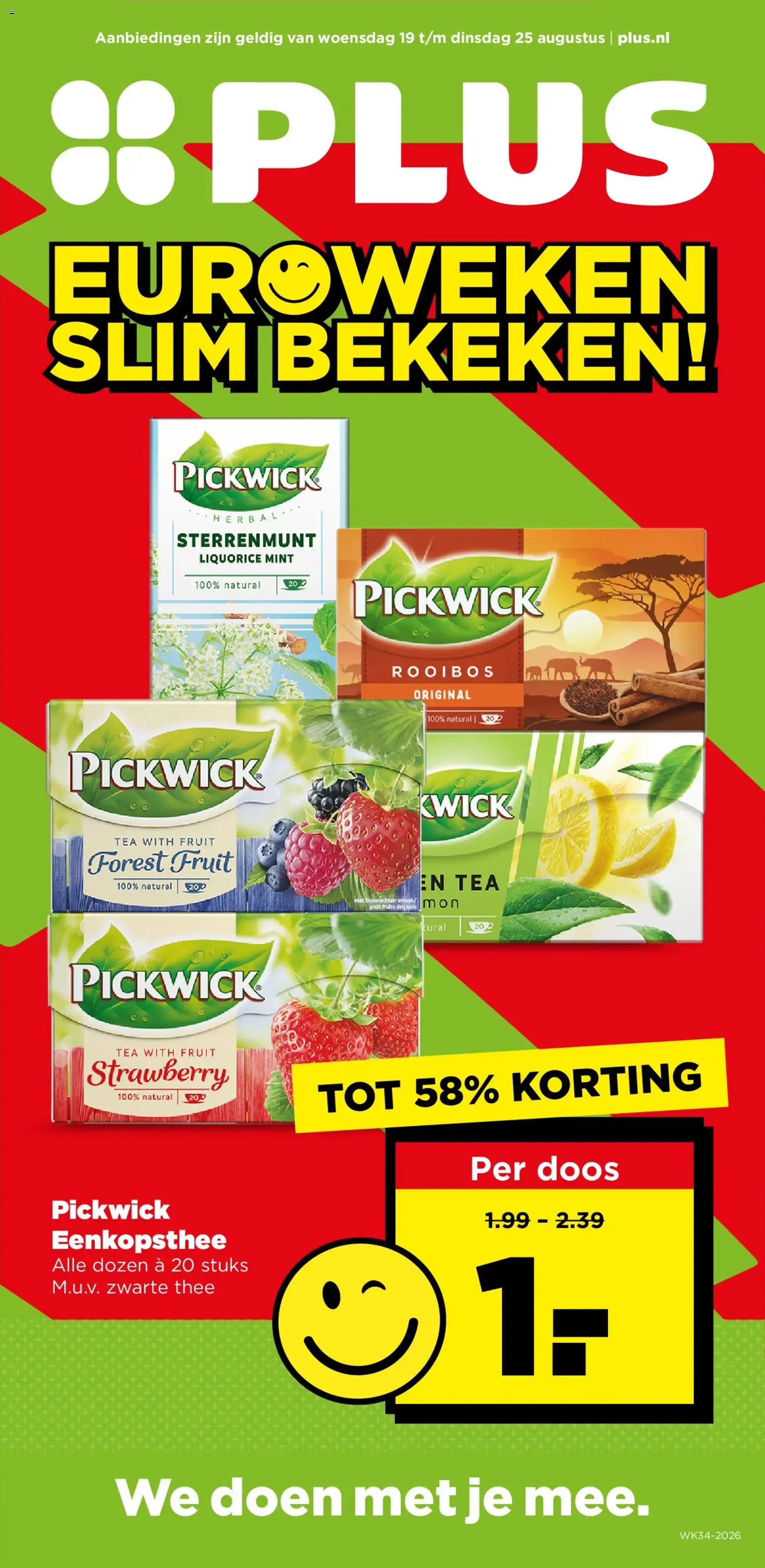 PLUS Euroweken: Slim Bekeken! van 19 augustus tot 25 augustus 2026 - Folder pagina 1