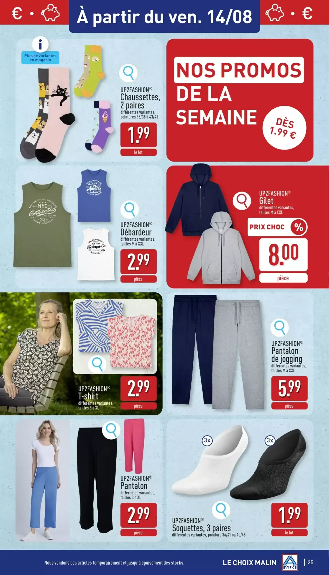 ALDI Dépliant du lun. 10/08 au ven. 14/08 van 10 augustus tot 14 augustus 2026 - folder pagina 25