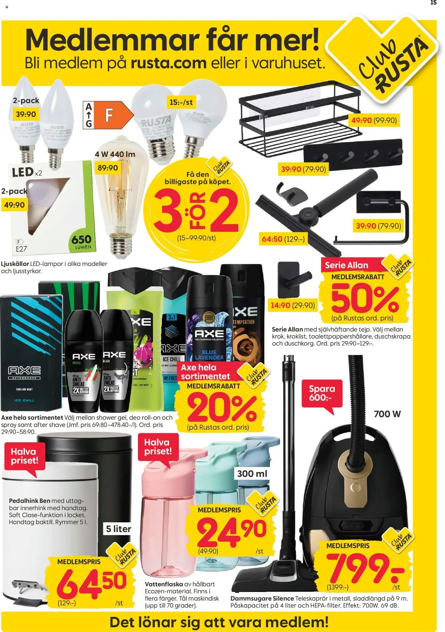 Rusta erbjudanden från 31/08/2026 - 06/09/2026 > Reklamblad nuvarande rabatter från 31 augusti till 6 september 2026 - Reklamblad sidor 15