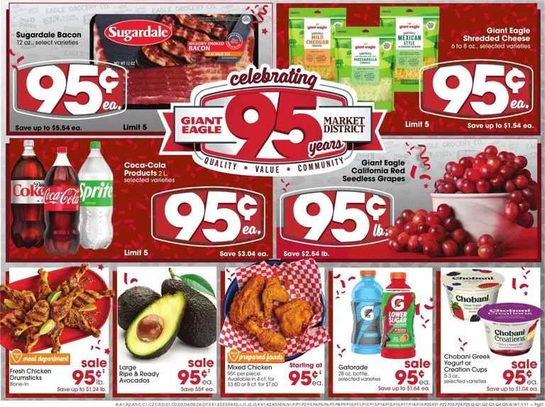 Weekly ad Giant Eagle: Celebrating 95 Years from September 24 to September 30 2026 - Page 1
