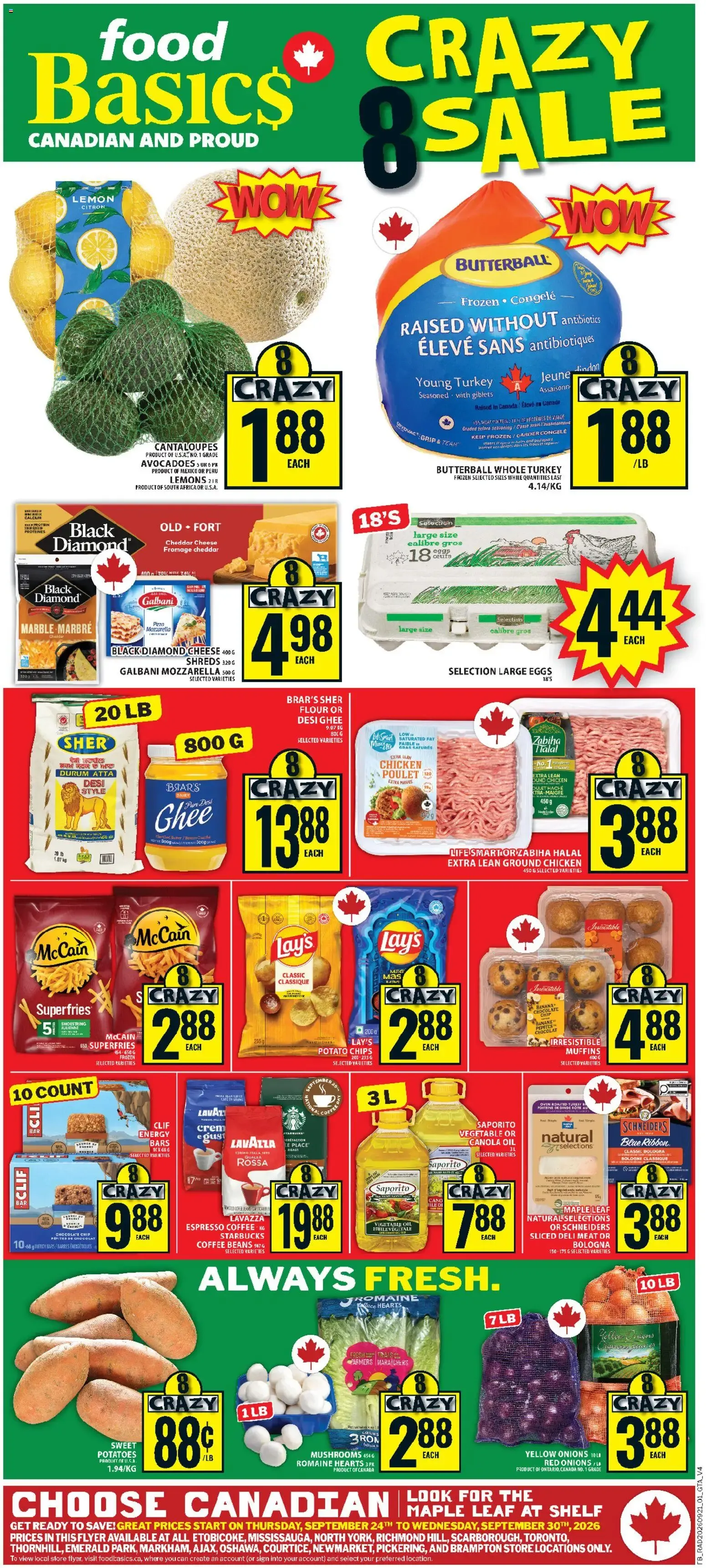 Food Basics weekly flyer / circulaire from Sep 24, 2026 > weekly specials & deals