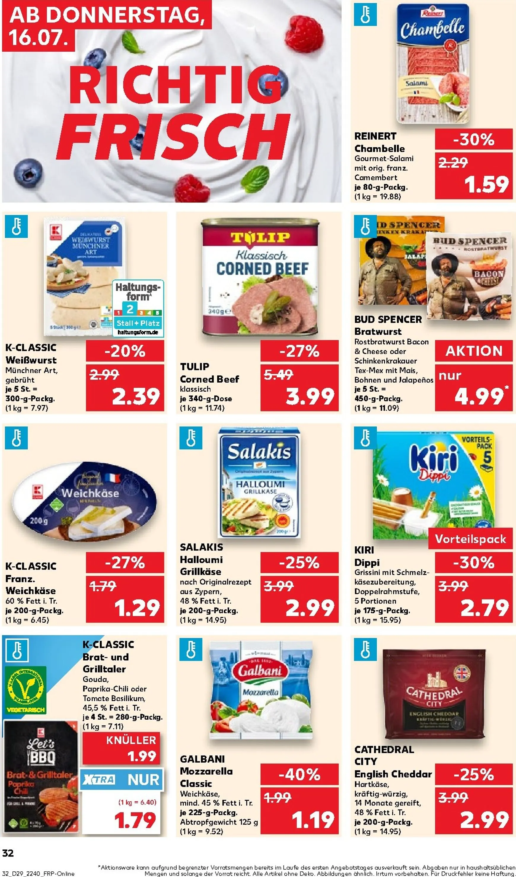 Kaufland Prospekt nächste Woche – von Donnerstag 16.07.2026 bis Mittwoch 22.07.2026 von 16. Juli bis 22. Juli 2026 - Prospekt seite 33