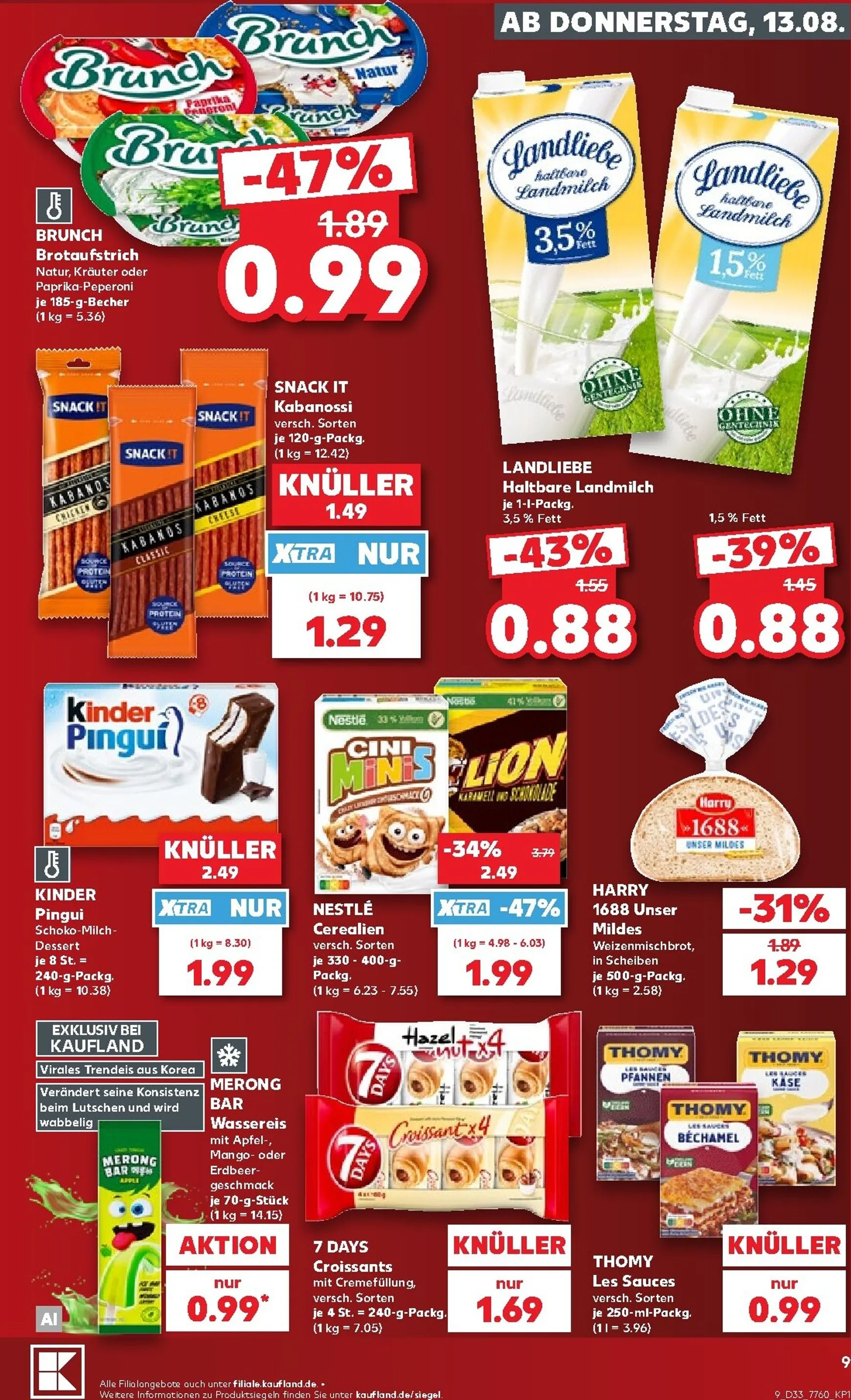 Neuer Kaufland Prospekt – von Donnerstag 13.08.2026 bis Mittwoch 19.08.2026 von 13. August bis 19. August 2026 - Prospekt seite 9
