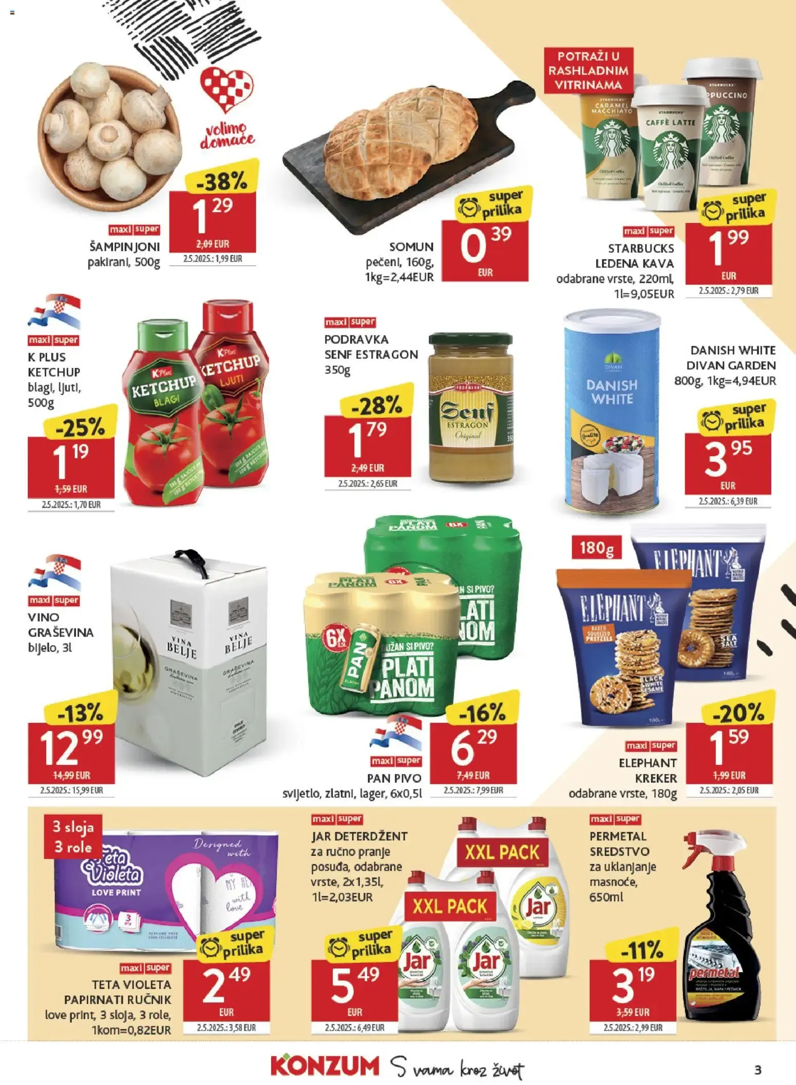 Katalog Konzum Katalog novi od 22.07.2026 na listanje > letak digitalni od 22. srpnja do 28. srpnja 2026. - Pregled Stranica 3