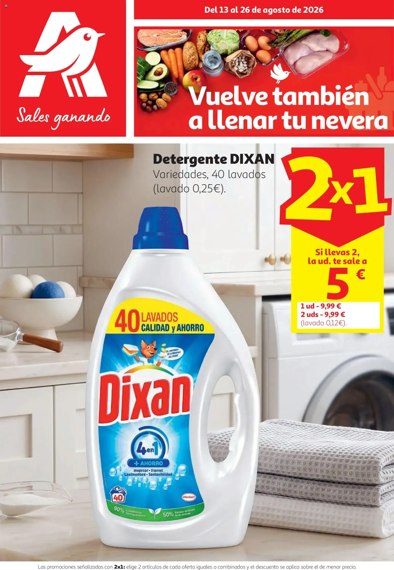 Catálogo de Alcampo: Sales ganando - Vuelve a llenar tu nevera 13 de agosto al 26 de agosto 2026 - Página 1