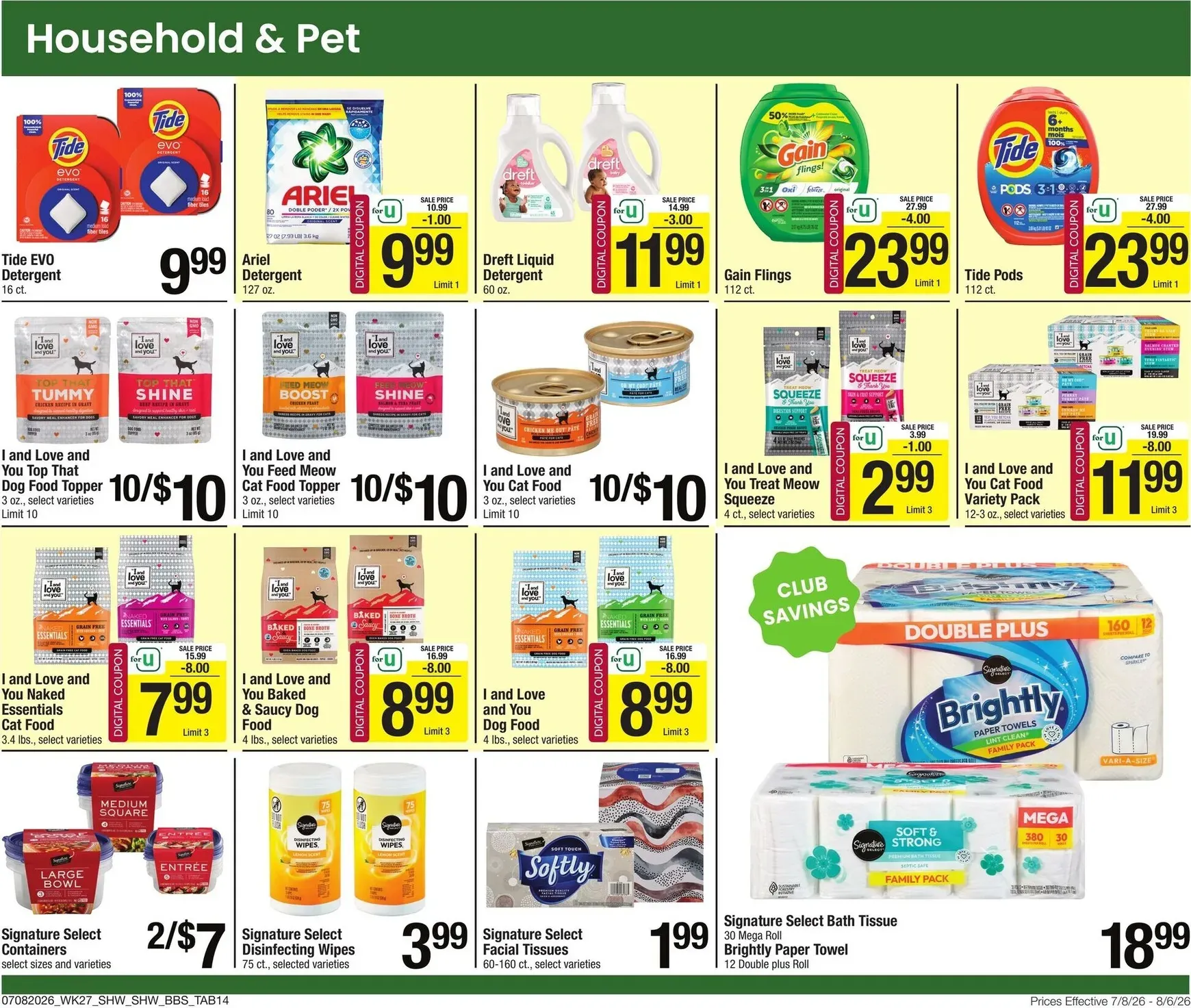 Weekly ad Current Shaw's - Big Book of Savings leaflet valid from Wednesday 07/08/2026 to Thursday 08/06/2026 from July 8 to August 6 2026 - Page 9