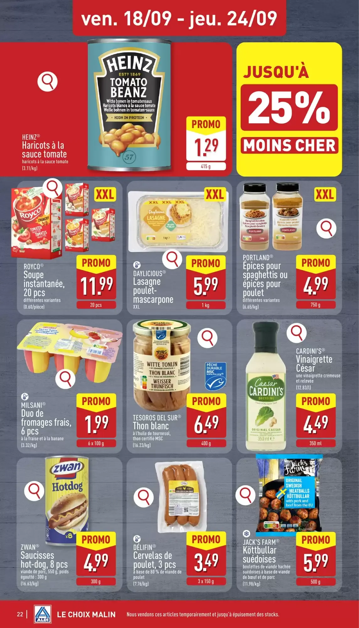 ALDI Dépliant du 14/09 au 19/09 van 14 september tot 19 september 2026 - folder pagina 22