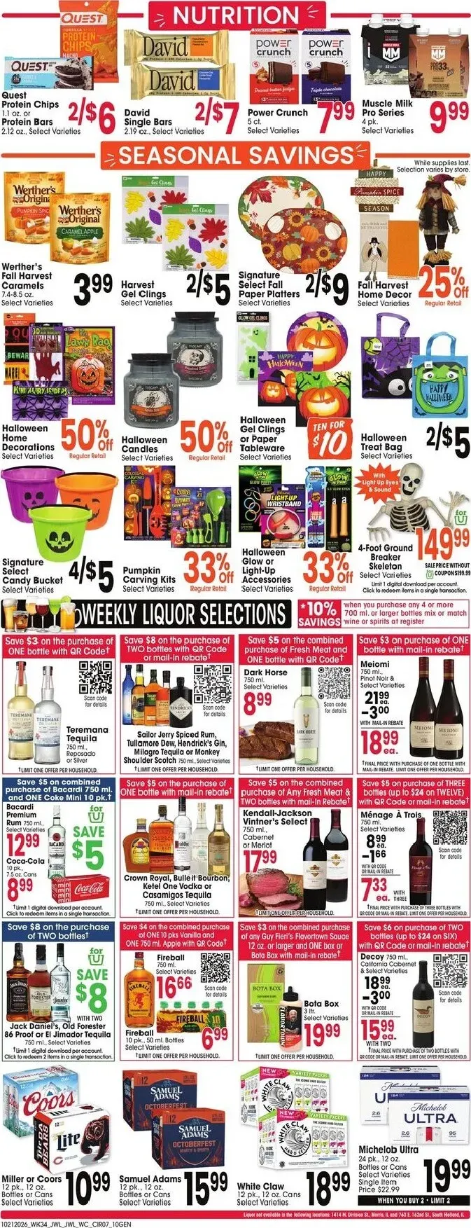 Weekly promotion Current Jewel-Osco leaflet valid from Wednesday 10/21/2026 to Tuesday 10/27/2026 spanning from October 21 to October 27 2026 - Page 7 for Catalogue 365