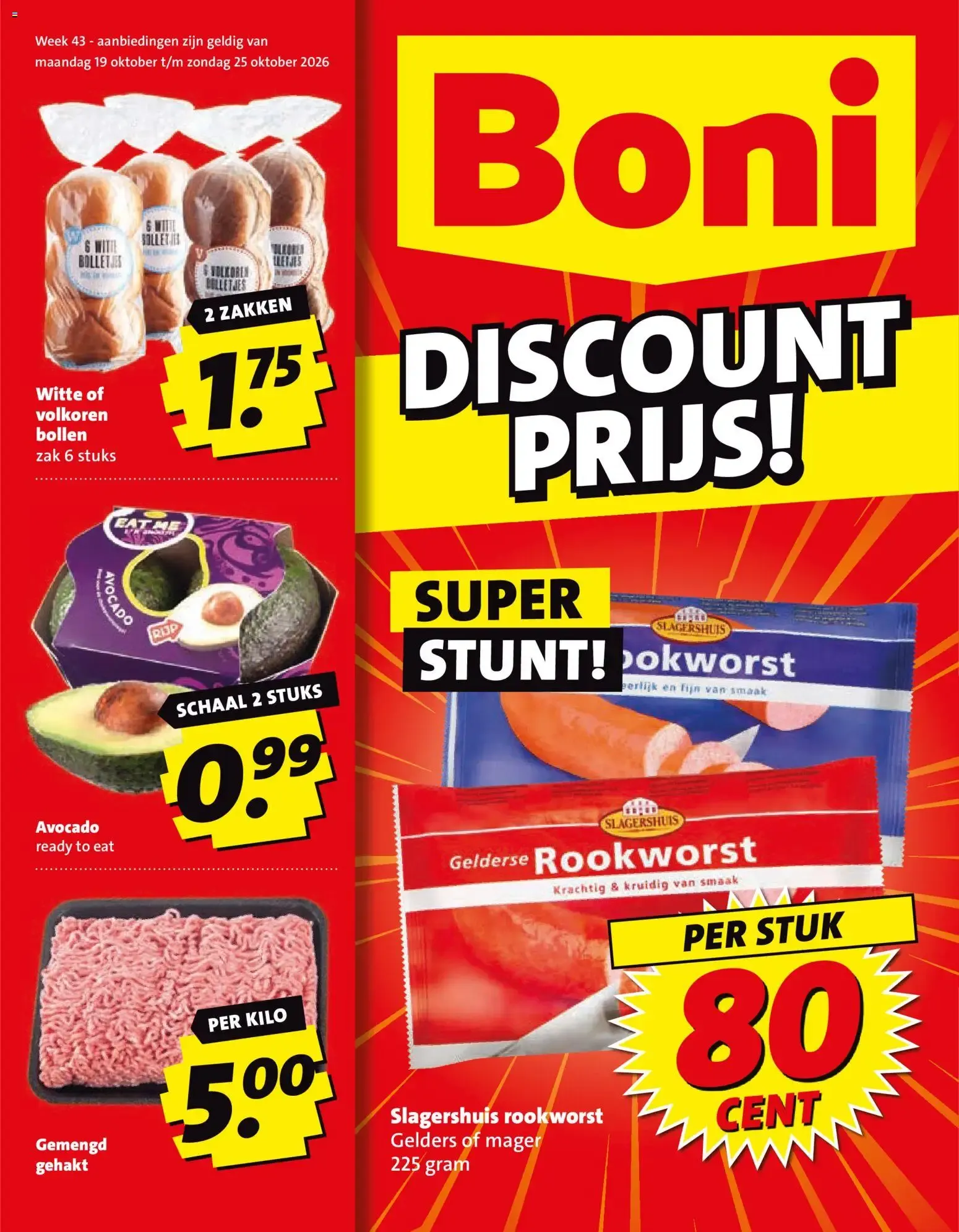 Boni folder vanaf 19-10-2026 || NIEUWE van 19 oktober tot 25 oktober 2026 - Folder pagina 1