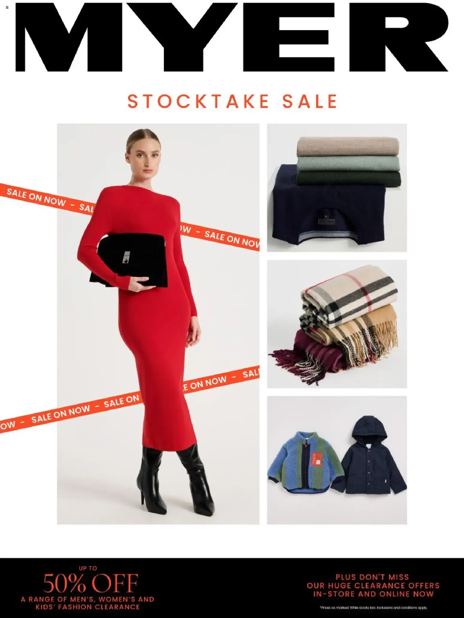 Myer Stocktake Sale - 25/05/2026 > weekly / monthly specials - Catalogue valid from 25 May to 5 July 2026 - page 1