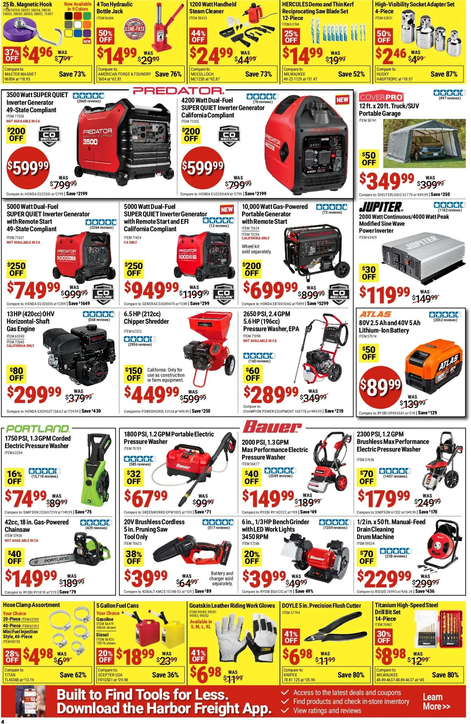 Weekly ad Harbor Freight Weekly Ad (10/05 - 10/11 2026) - Flyer from October 5 to October 11 2026 - Page 4